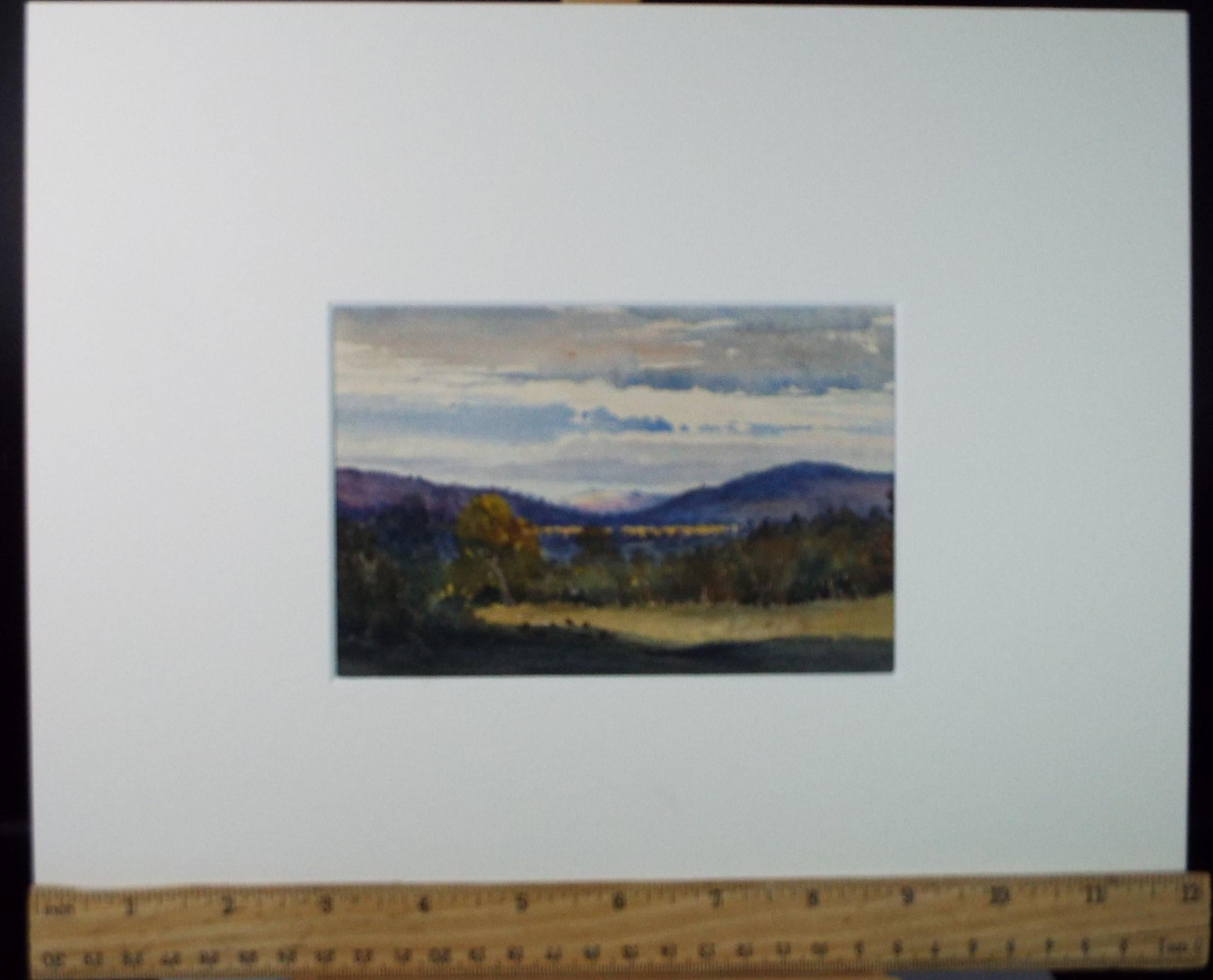 Original Watercolour, 'Pastoral Landscape' Circa 1980's, Adrian Bury (1891-1991)