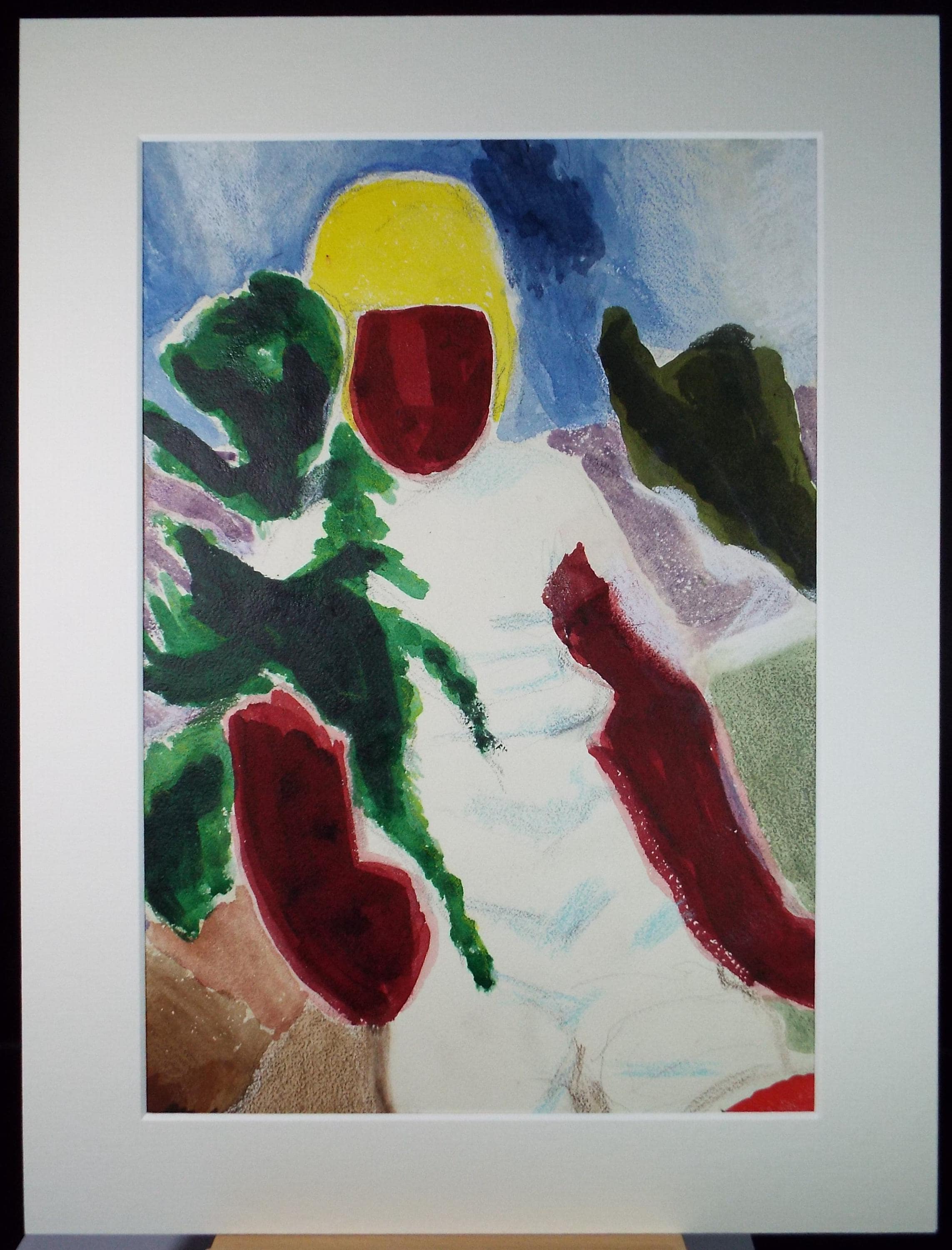 Original Gouache & Pastel ,'Seated Figure', James Wood (1889-1975), 1950's