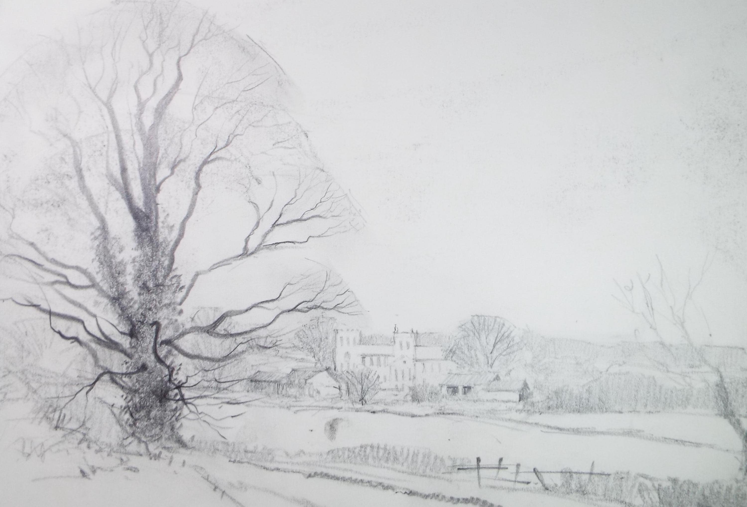 Original Pencil Drawing, 'Ripon Cathedral', Tom Sykes, Circa 1980's