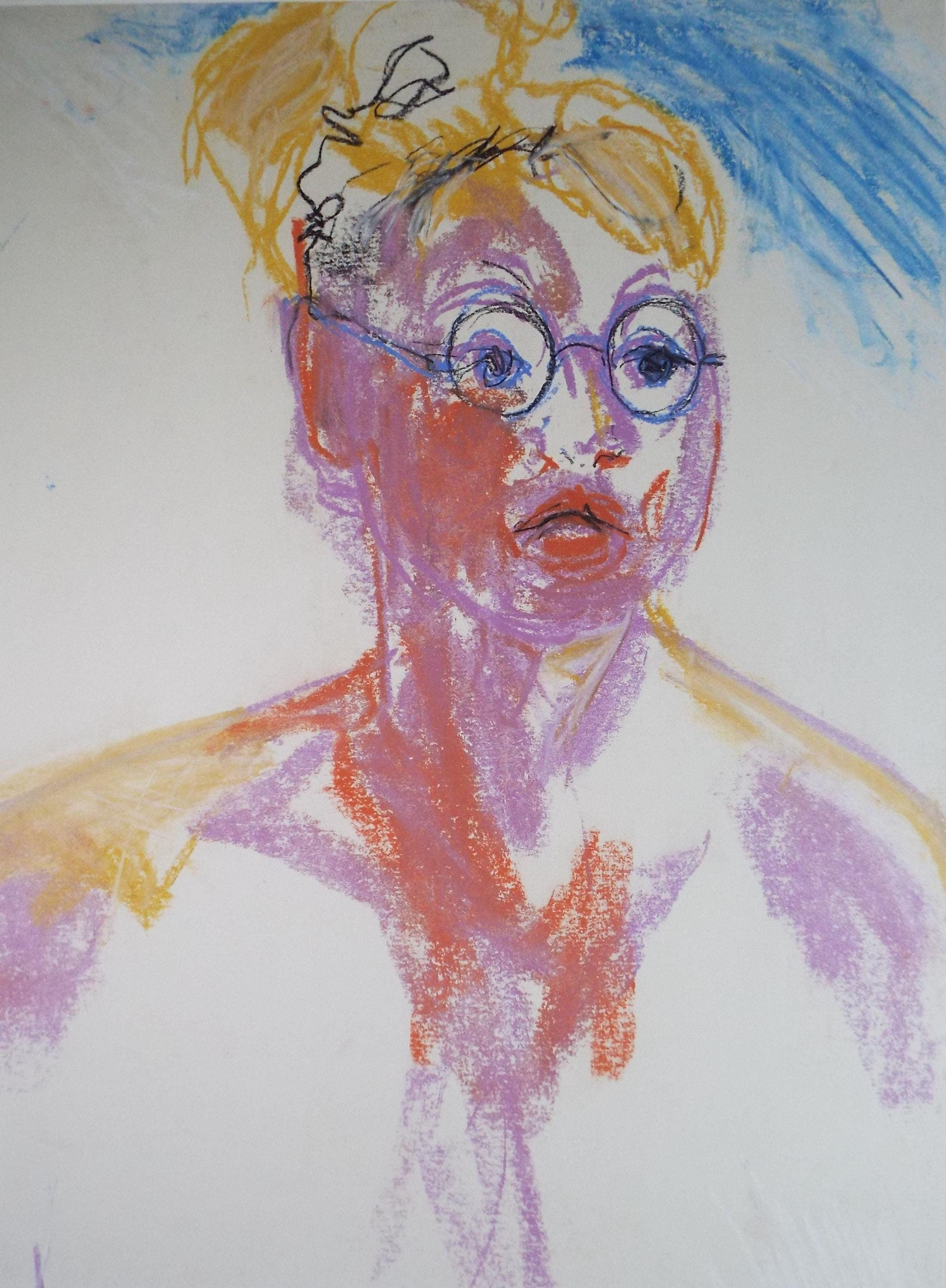 Original Pastel, ' Portrait of a Woman', Circa 1990's, Barbara Karn (b1949)