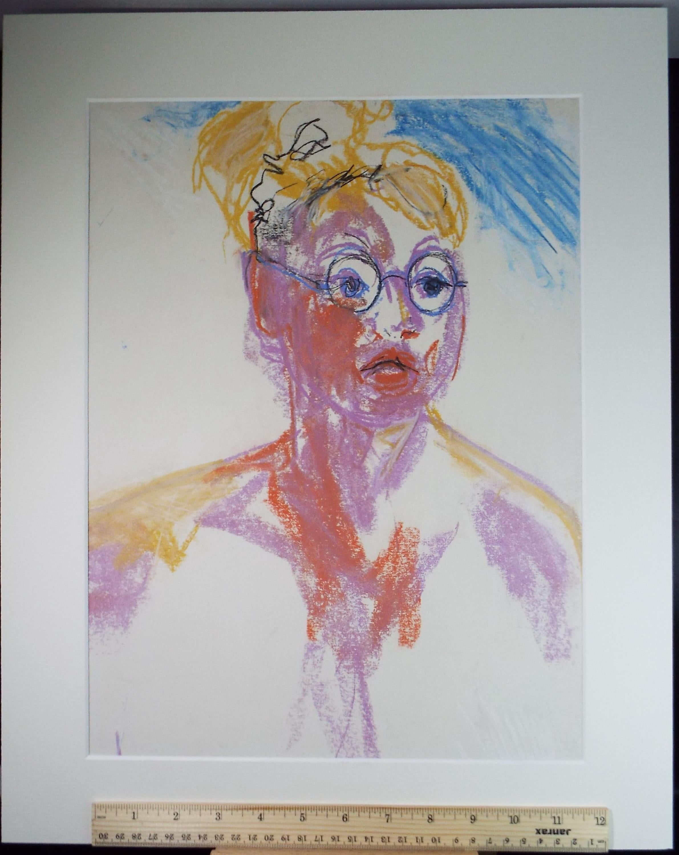 Original Pastel, ' Portrait of a Woman', Circa 1990's, Barbara Karn (b1949)
