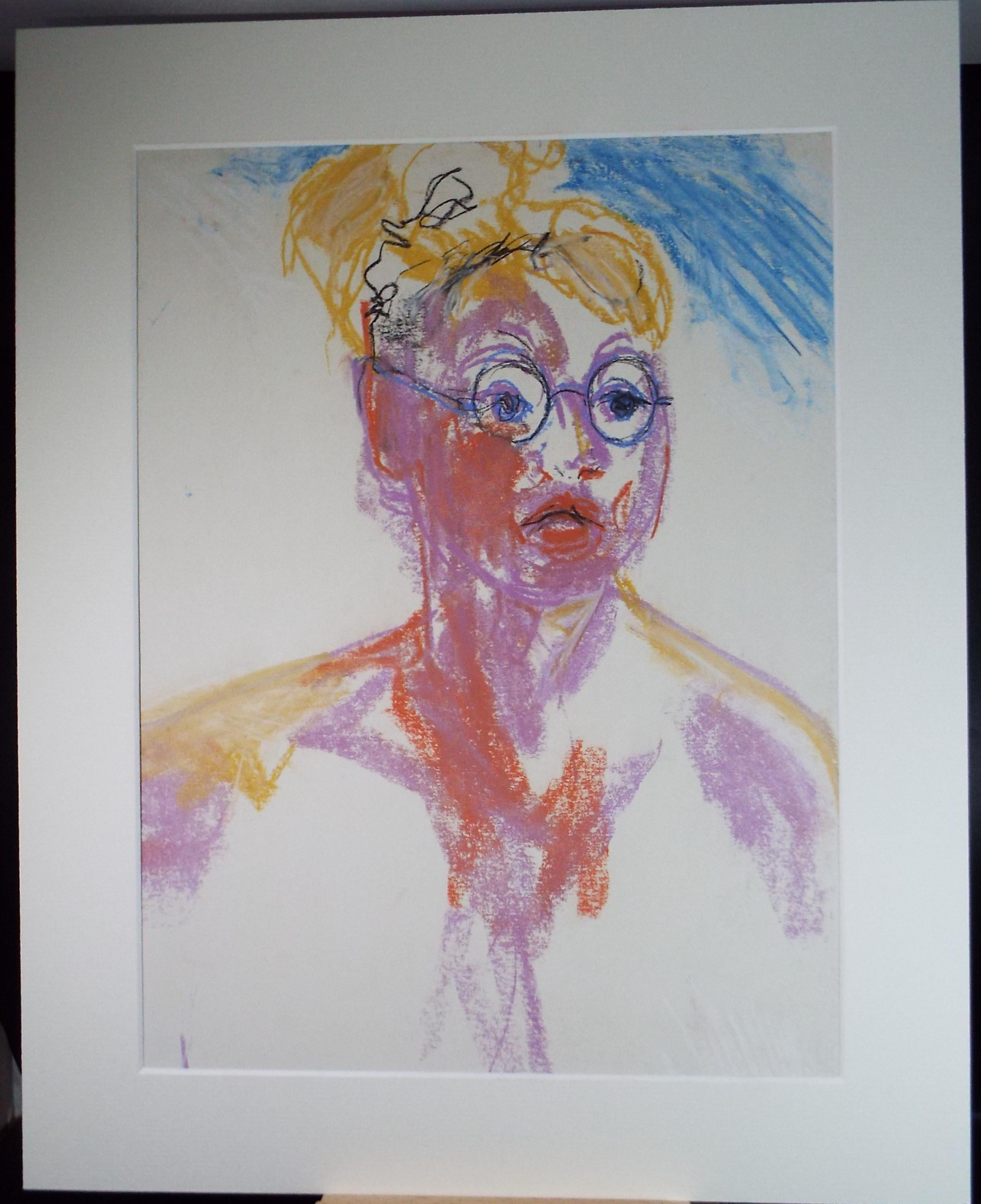 Original Pastel, ' Portrait of a Woman', Circa 1990's, Barbara Karn (b1949)