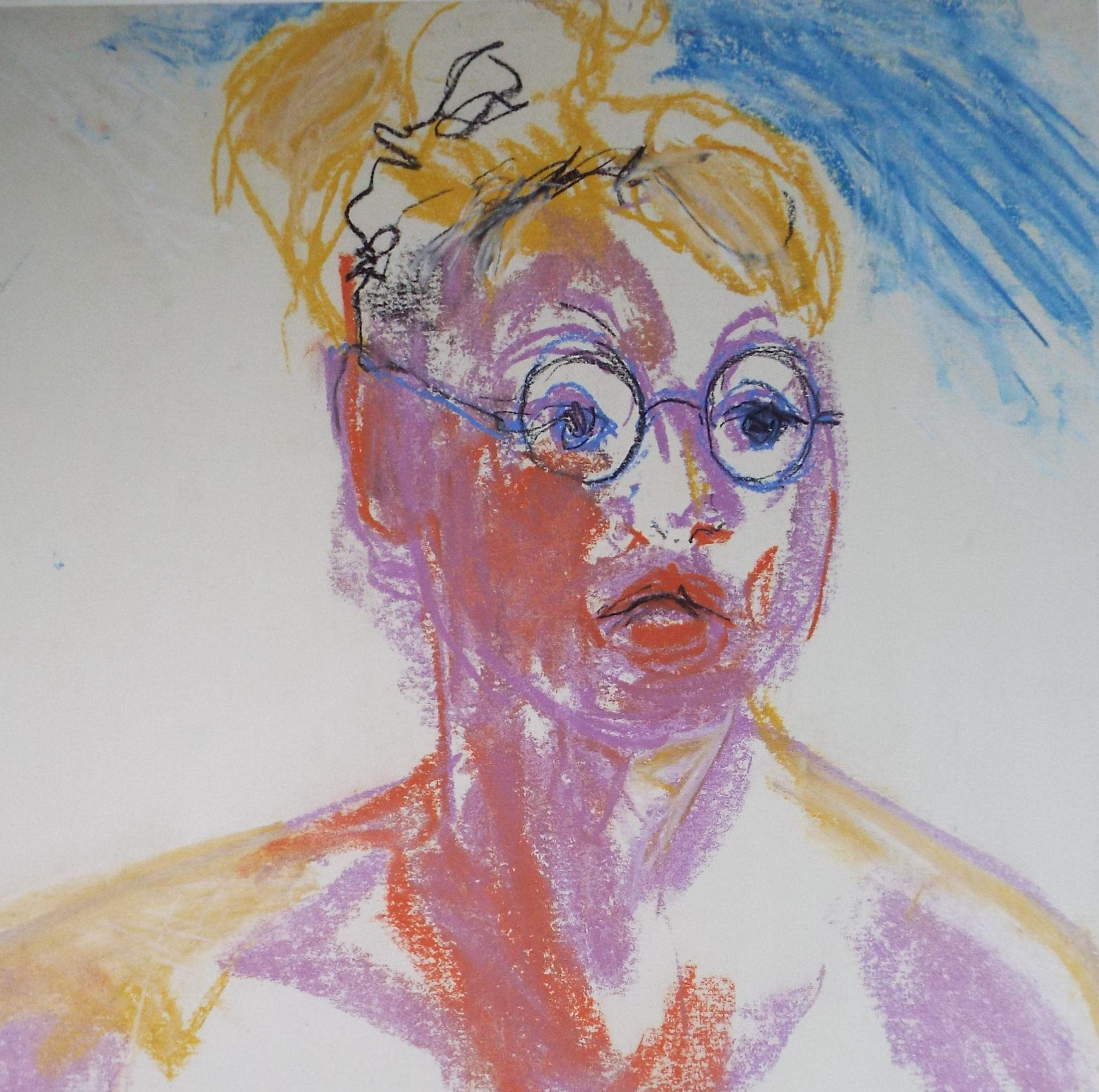 Original Pastel, ' Portrait of a Woman', Circa 1990's, Barbara Karn (b1949)