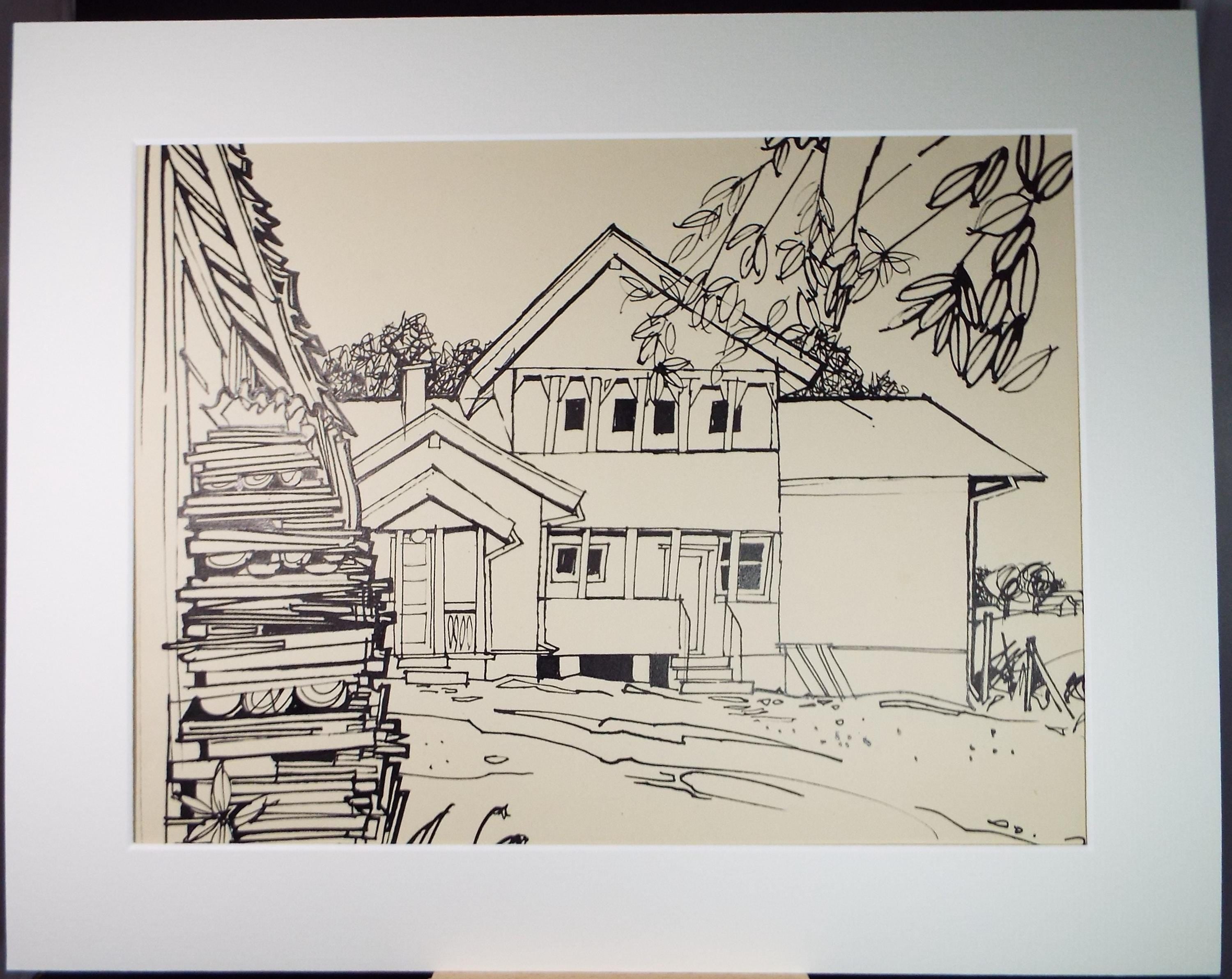 Original Ink drawing , 'Berghoff', John Hambleton Holdcroft (1926-2014), 1960