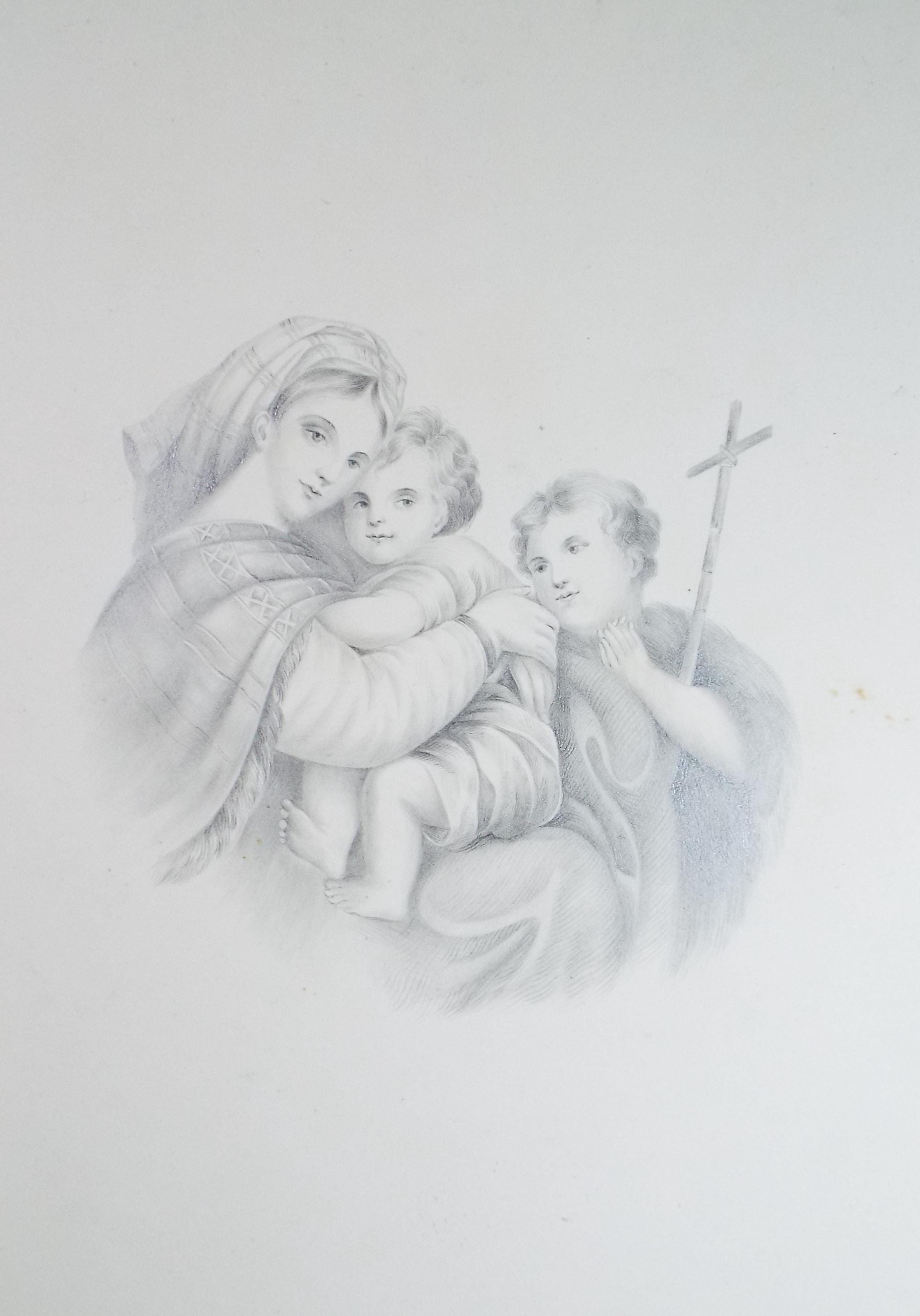 Original Pencil Drawing , 'Biblical scene', Mid 19th Century, unknown artist