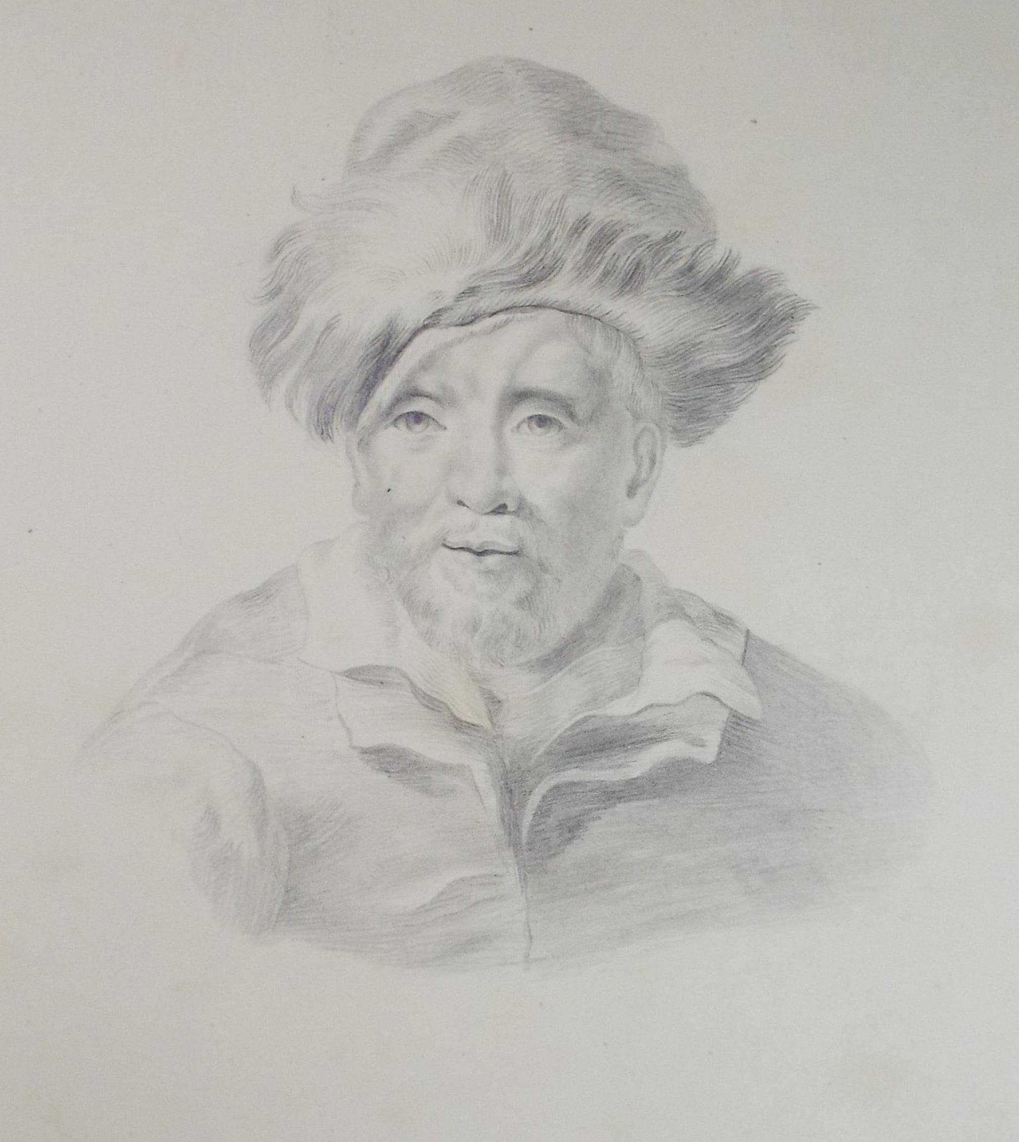 Original Pencil Drawing , 'Portrait of a Nobleman', Mid 19th Century, unknown artist