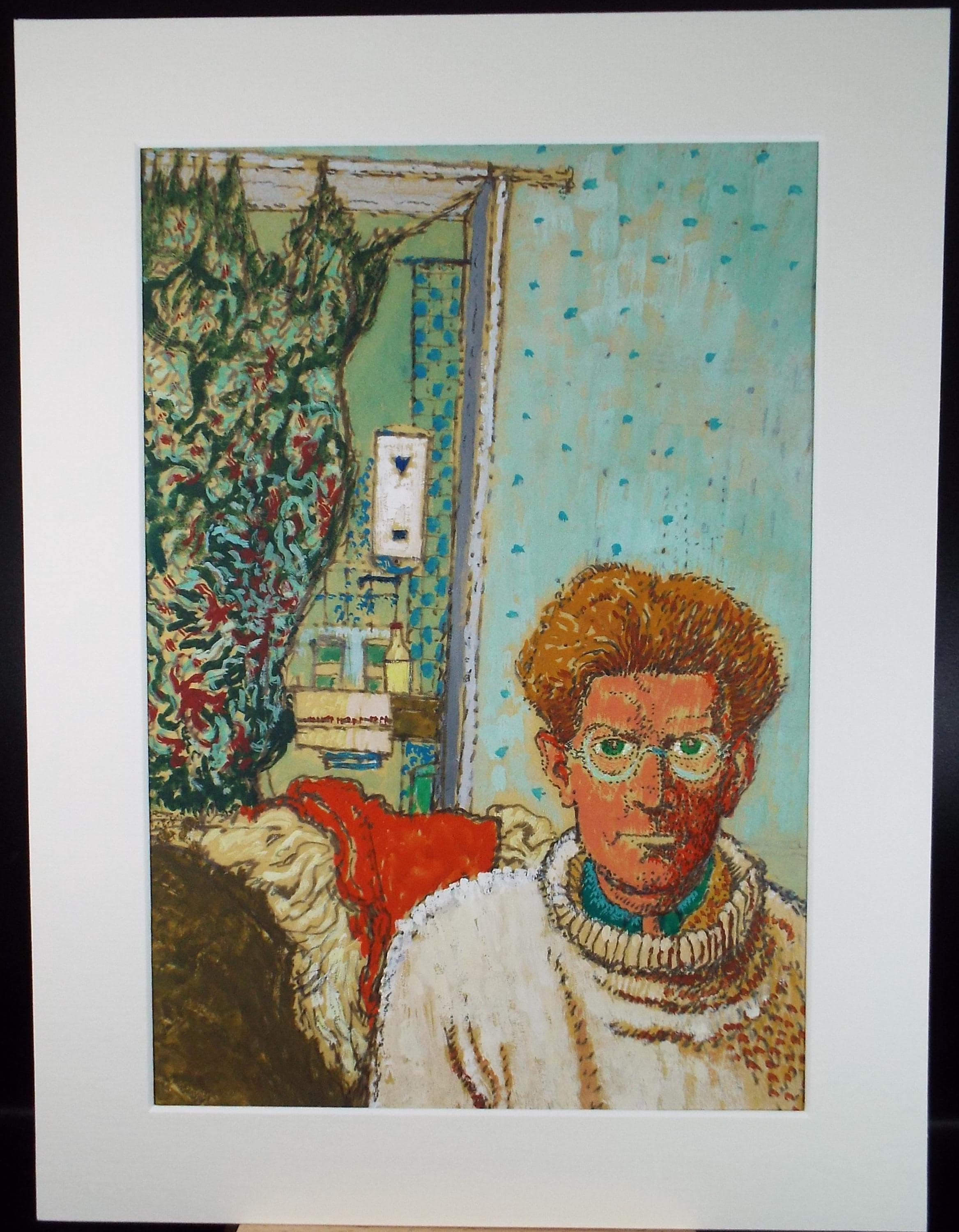 Original Gouache, 'Man in an Interior', 20th Century French School, circa 1970's