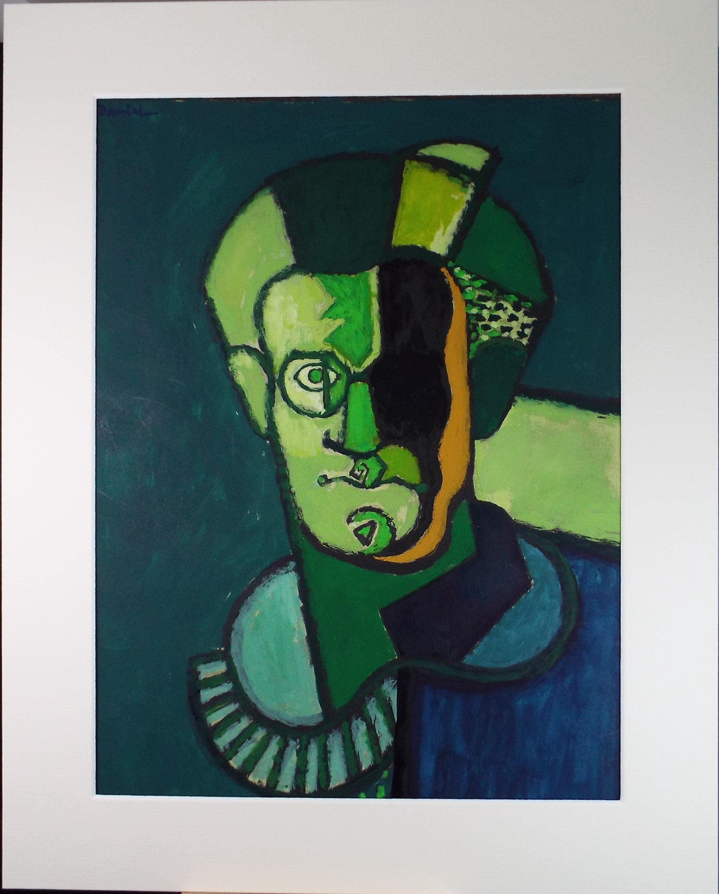 Original Gouache, 'Abstract Figure' , 20th Century French School, Circa 1970's
