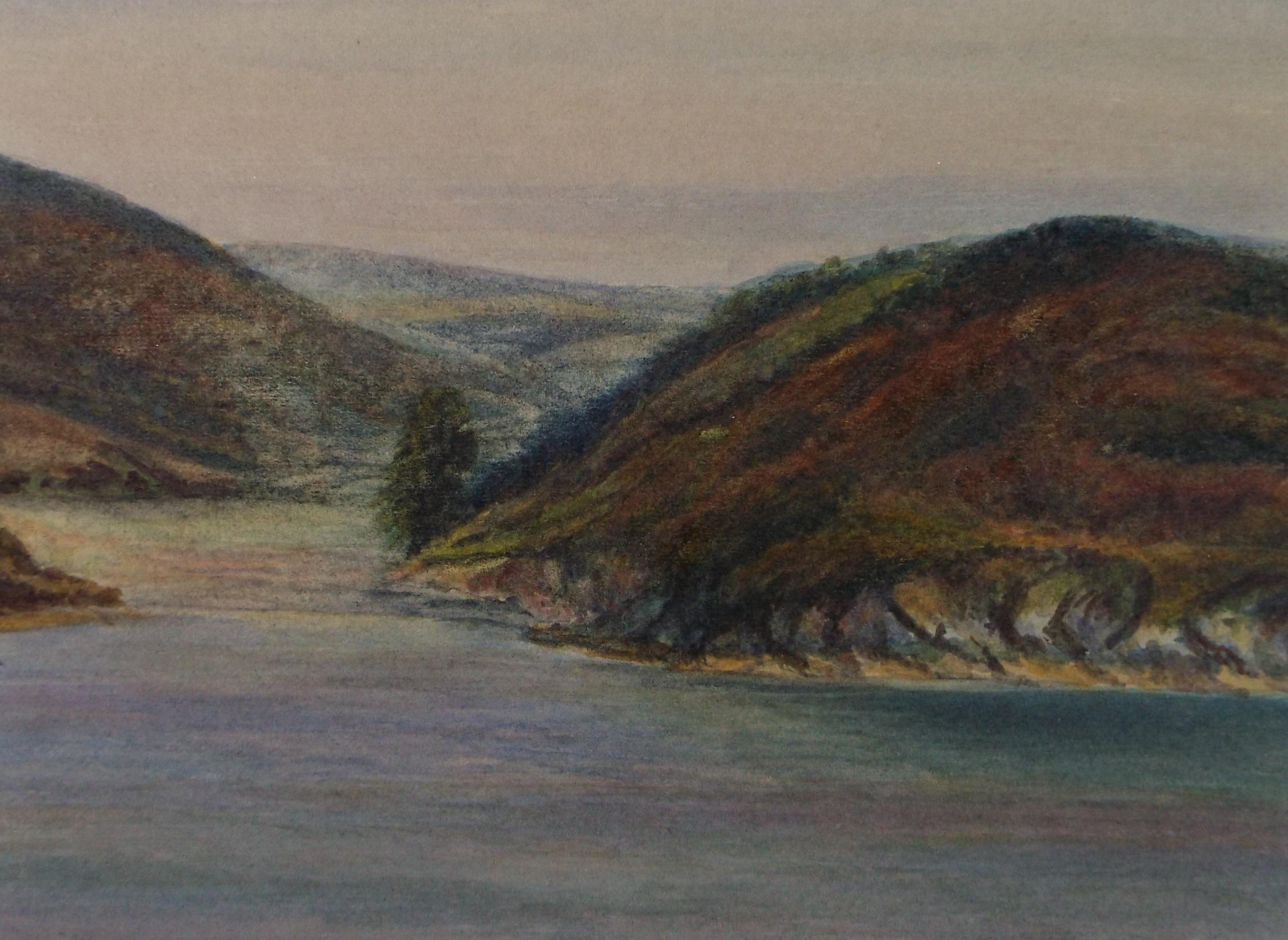 Original Watercolour, 'Coastal cliffs' Circa 1880's, unsigned