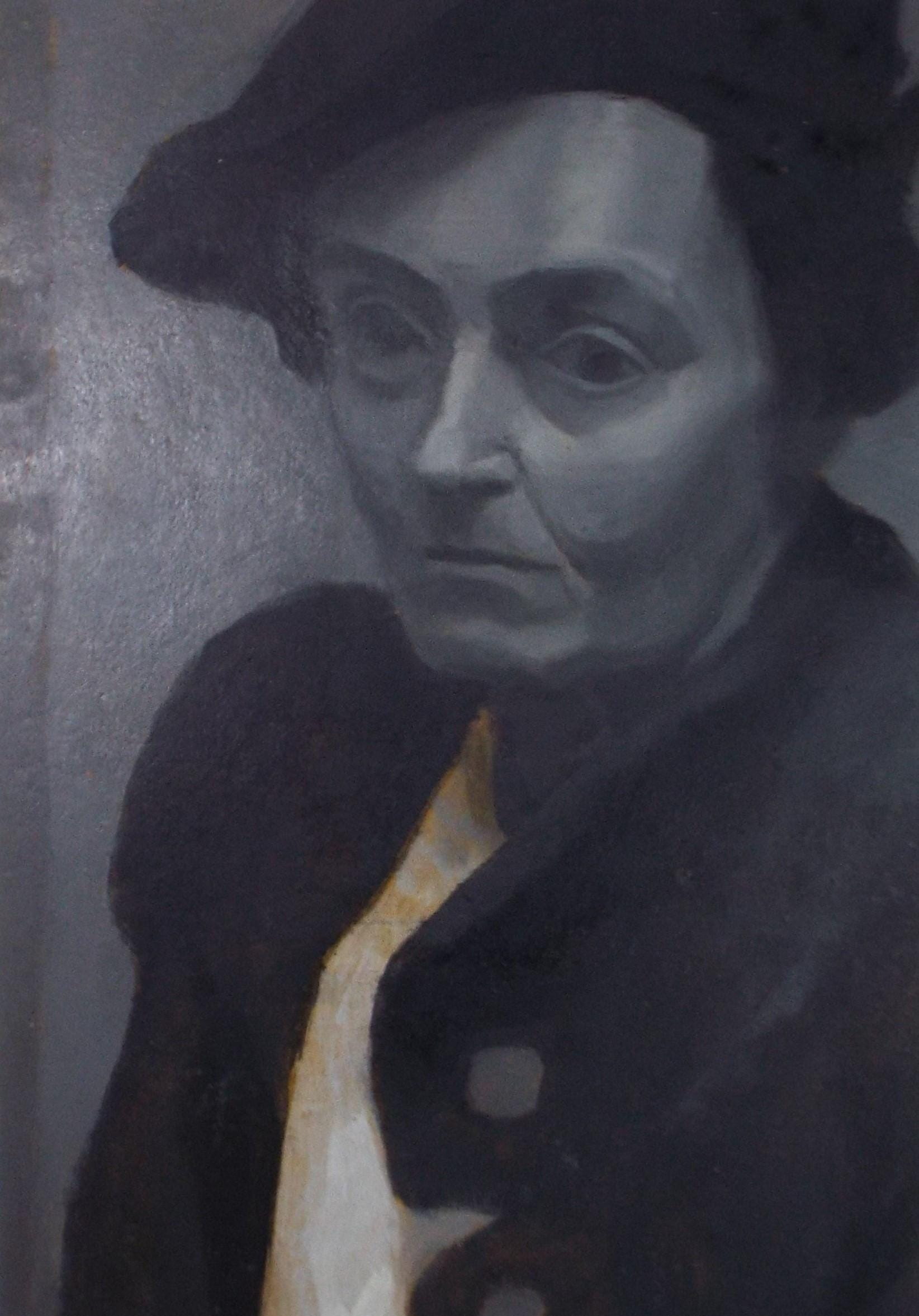 Original Oil & Gouache on board 'Woman Portrait', Pauline Plummer (b1933), mid 20th Century