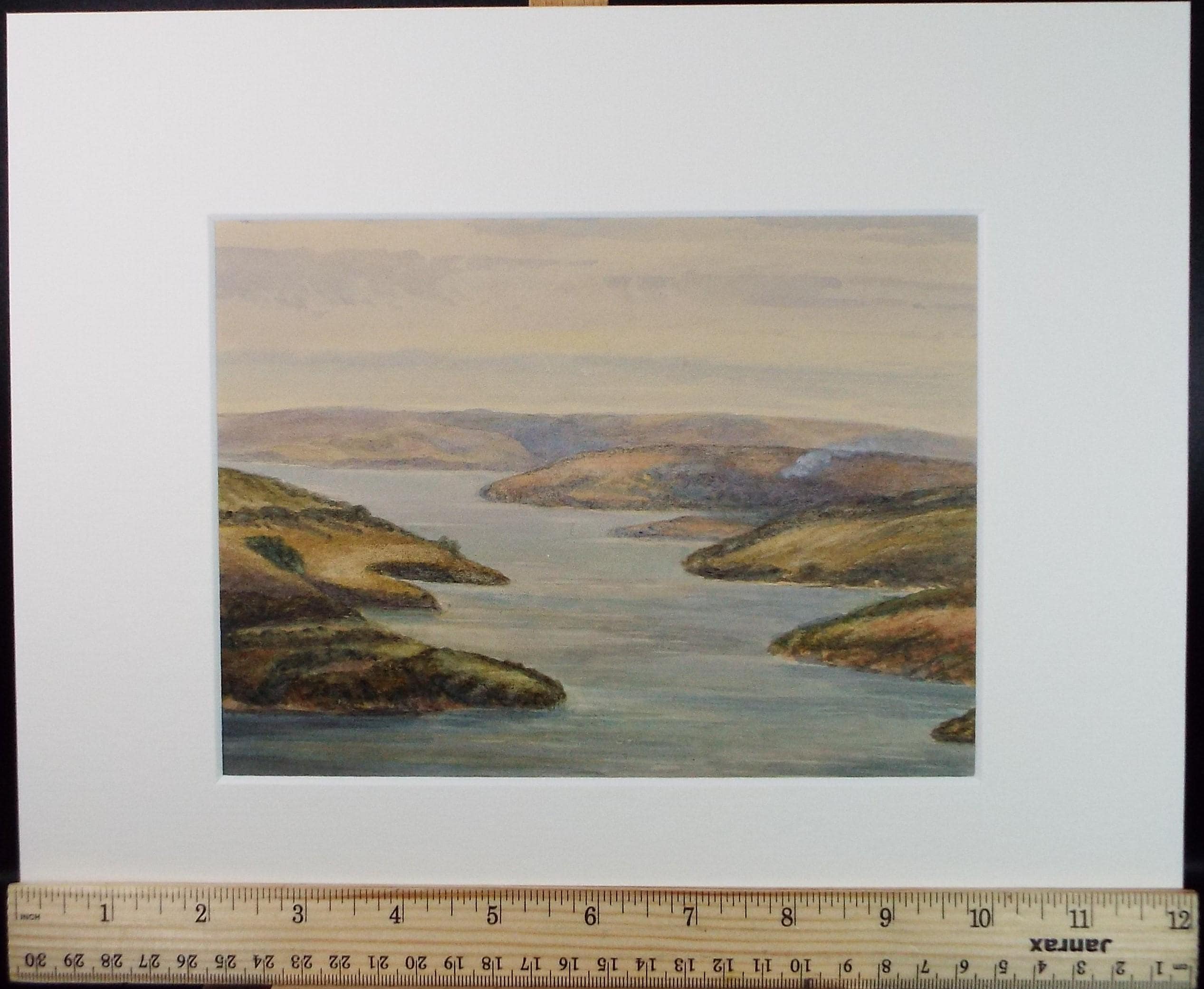 Original Watercolour, 'Coastal Inlet' Circa 1880's, unsigned