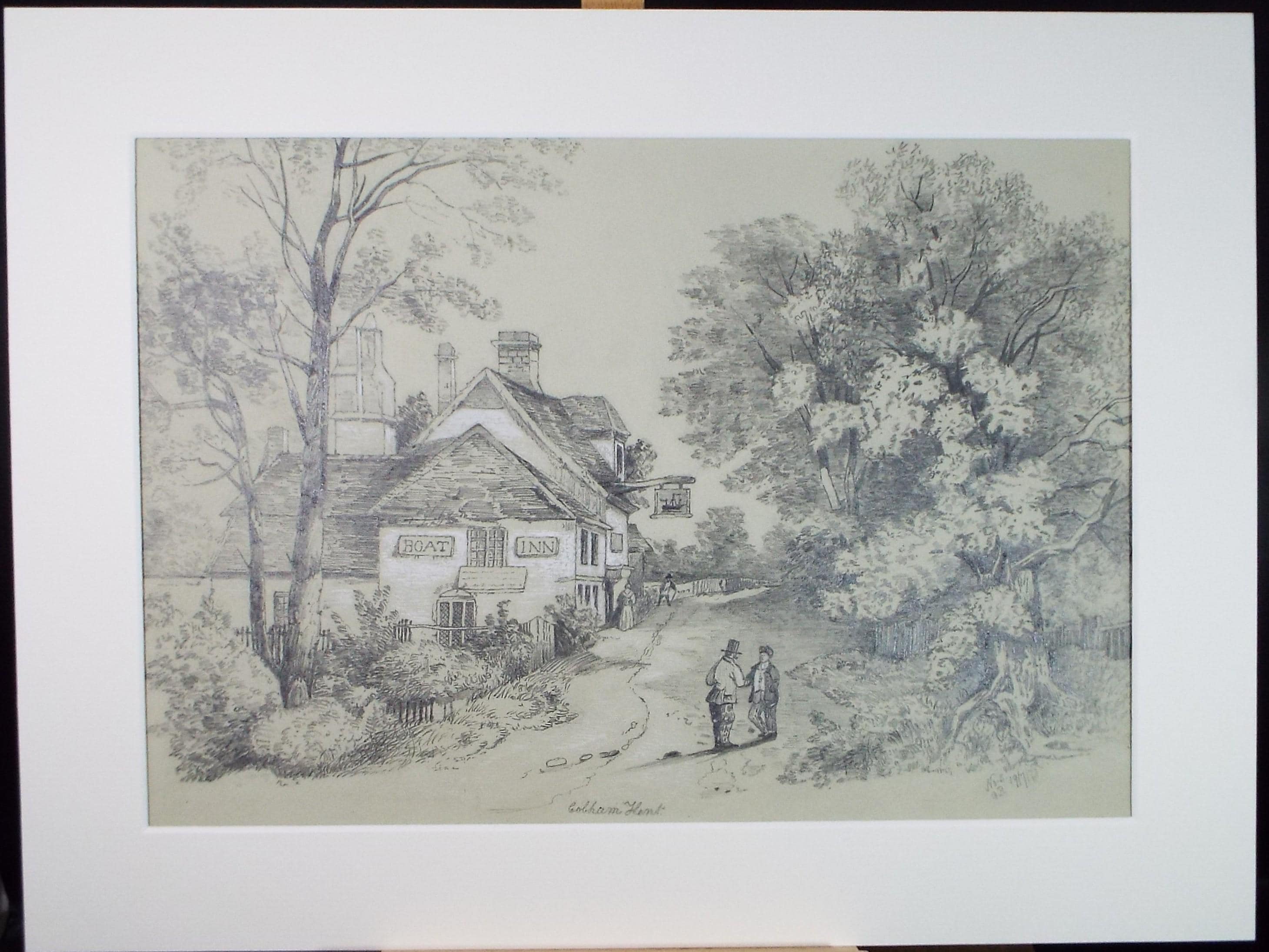 Pencil Drawing, 'Cobham, Kent', Dated 1878, Artist Unknown