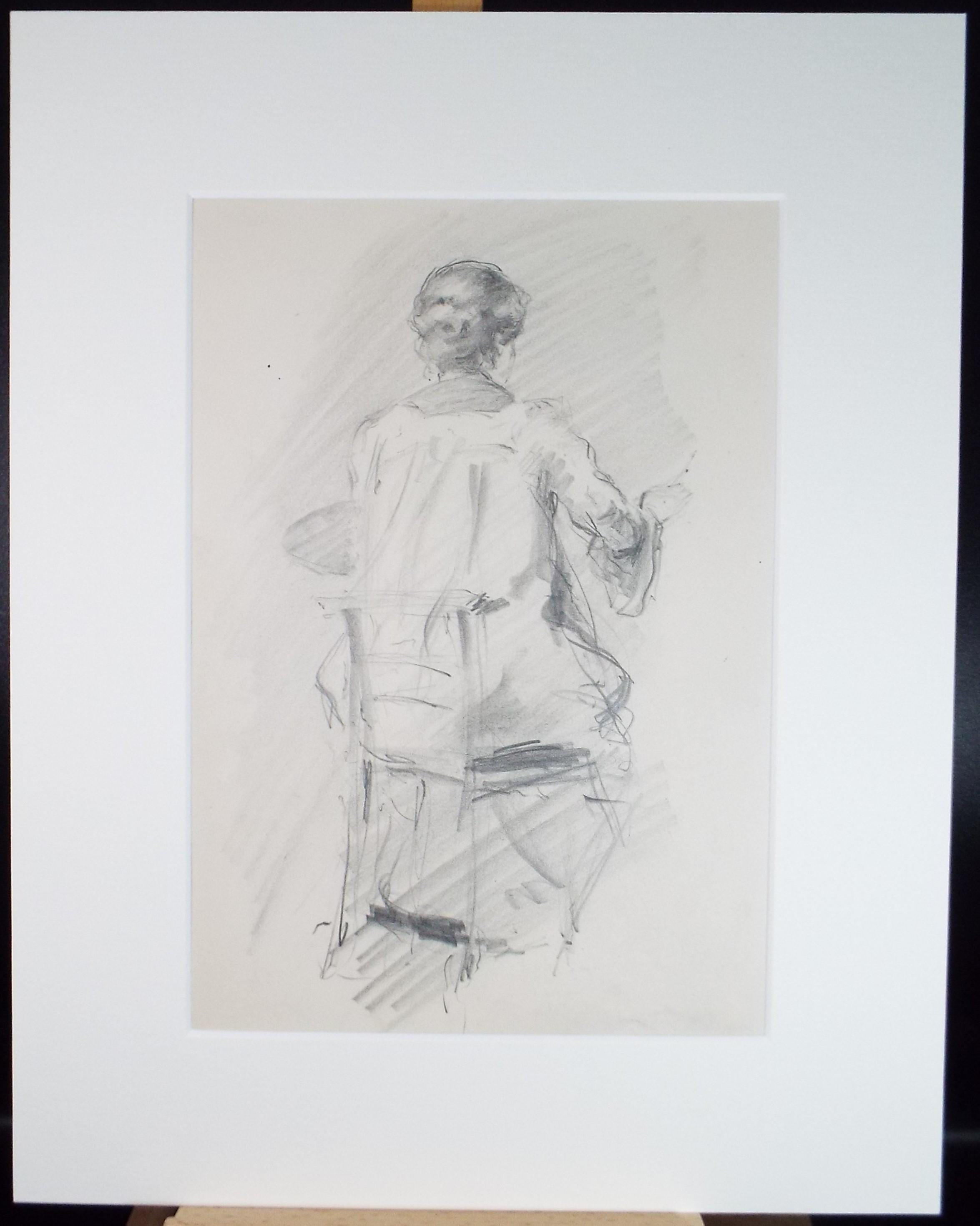 Original Pencil Drawing, 'Figure Drawing', Dated 1901