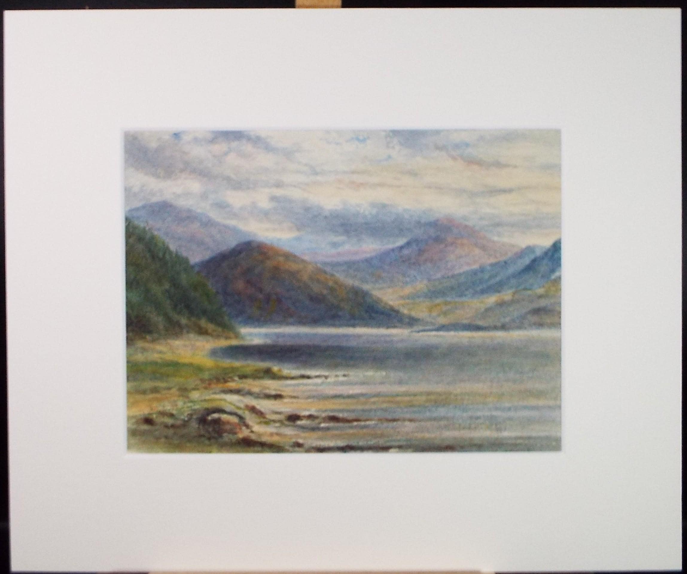 Original Watercolour Coastal Inlet Painting - Circa 1880s