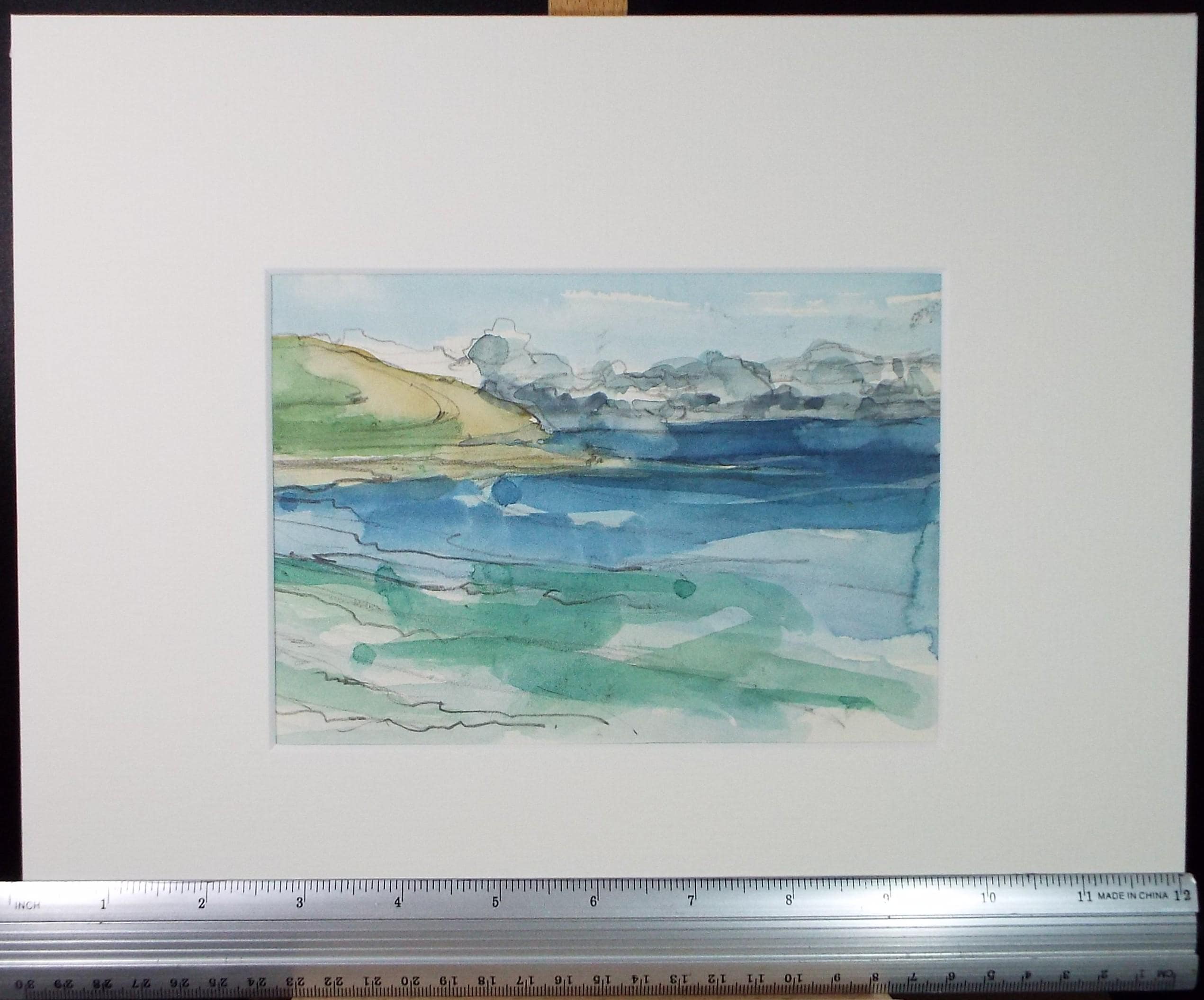 Original Watercolour, 'Coastal Landscape', Graham Benton RBSA (1934-2022), Circa 2004