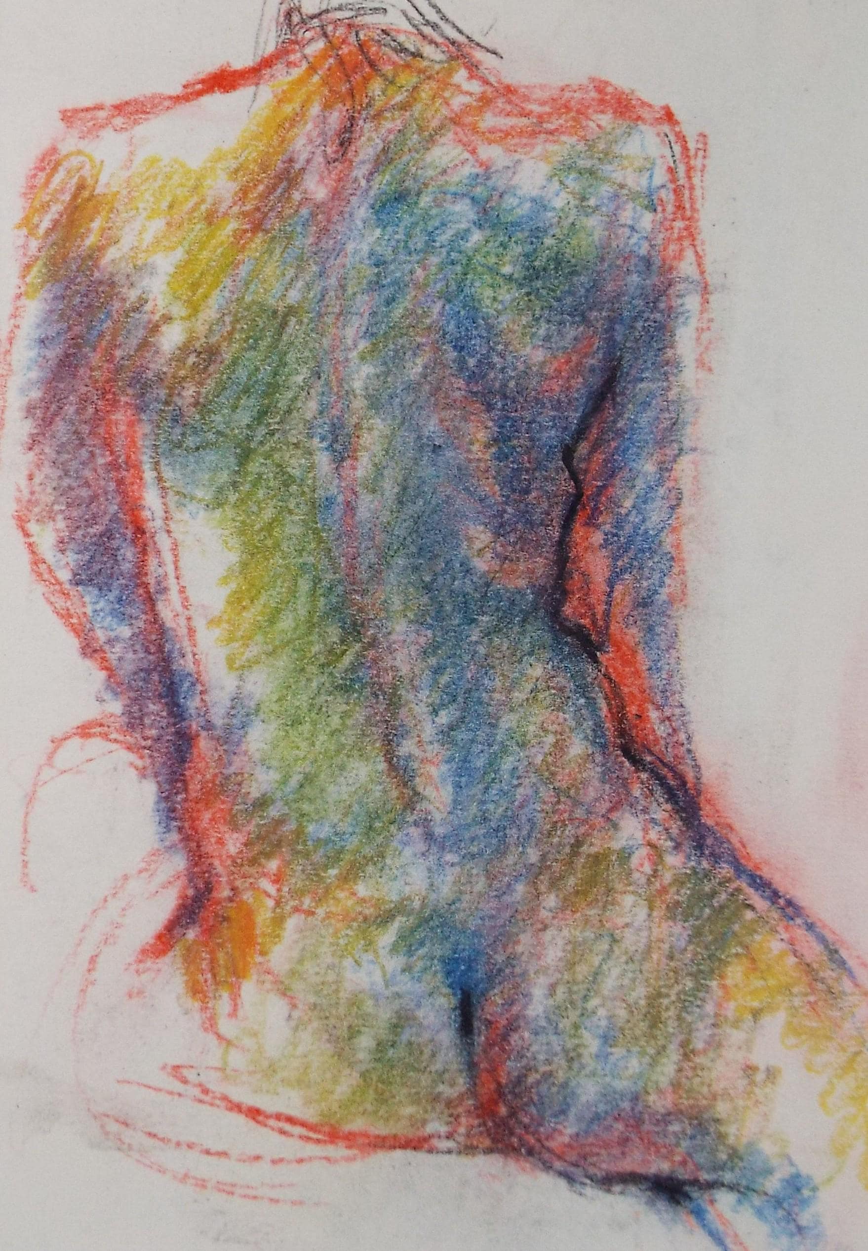 Original Pastel, 'Seated Nude', Graham Benton RBSA (1934-2022), circa 2004