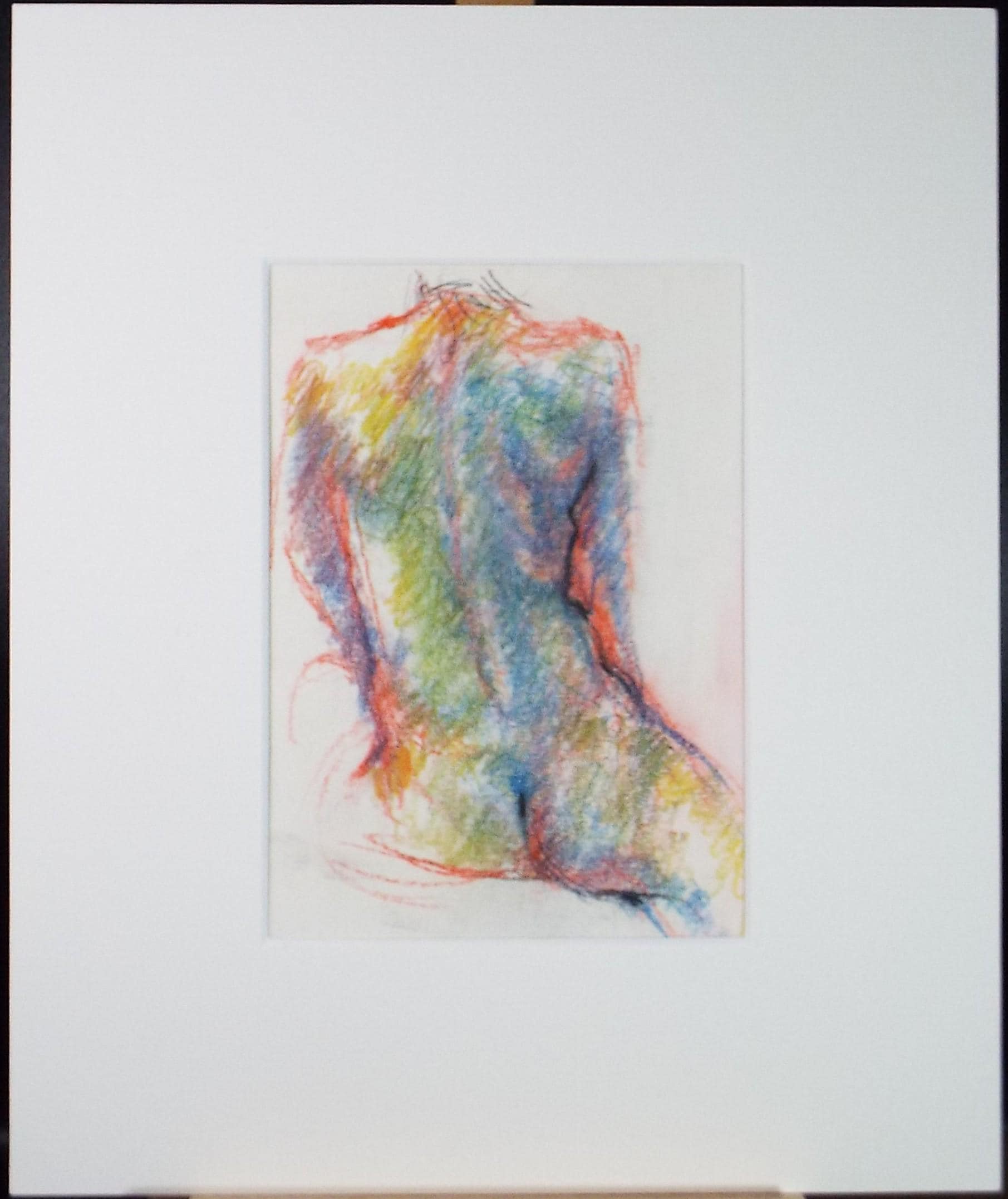 Original Pastel, 'Seated Nude', Graham Benton RBSA (1934-2022), circa 2004