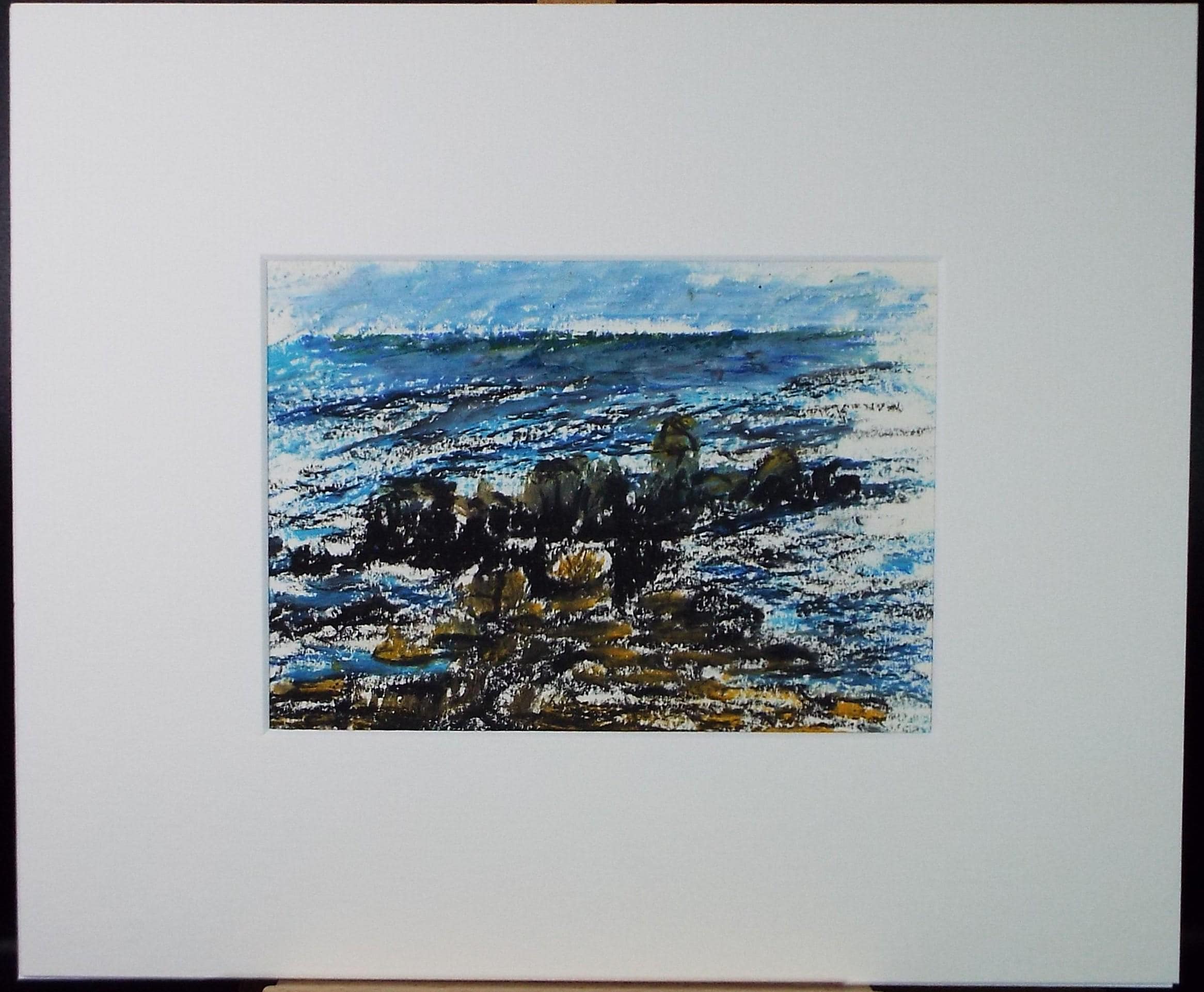 Original Pastel, 'Rocky Coast', Graham Benton RBSA (1934-2022), Dated 2004