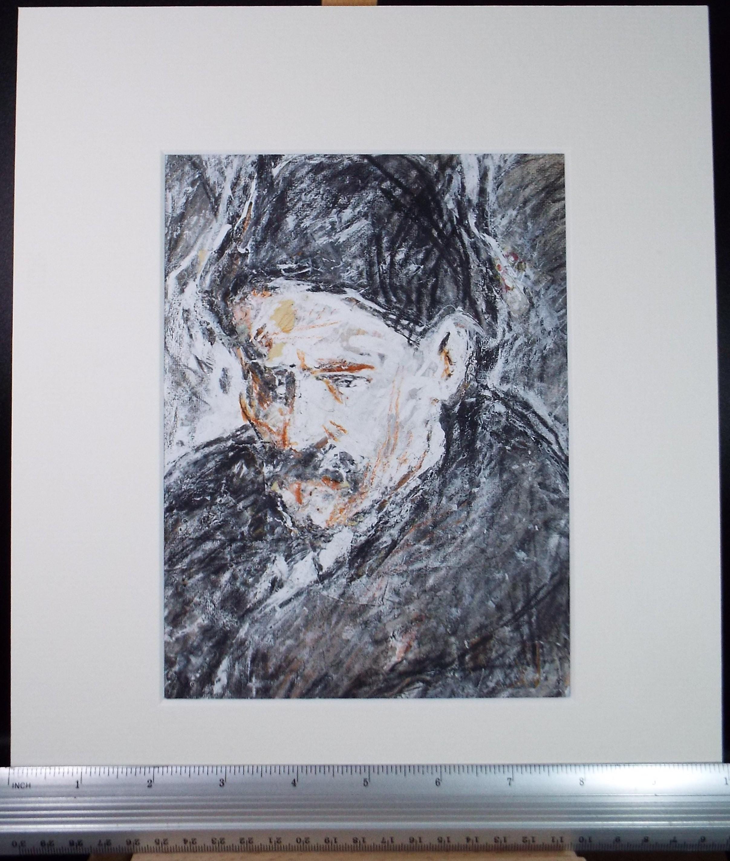 Original mixed media,'Portrait of a man', circa 1990's, John Gilbey Bowles (1929-2011)