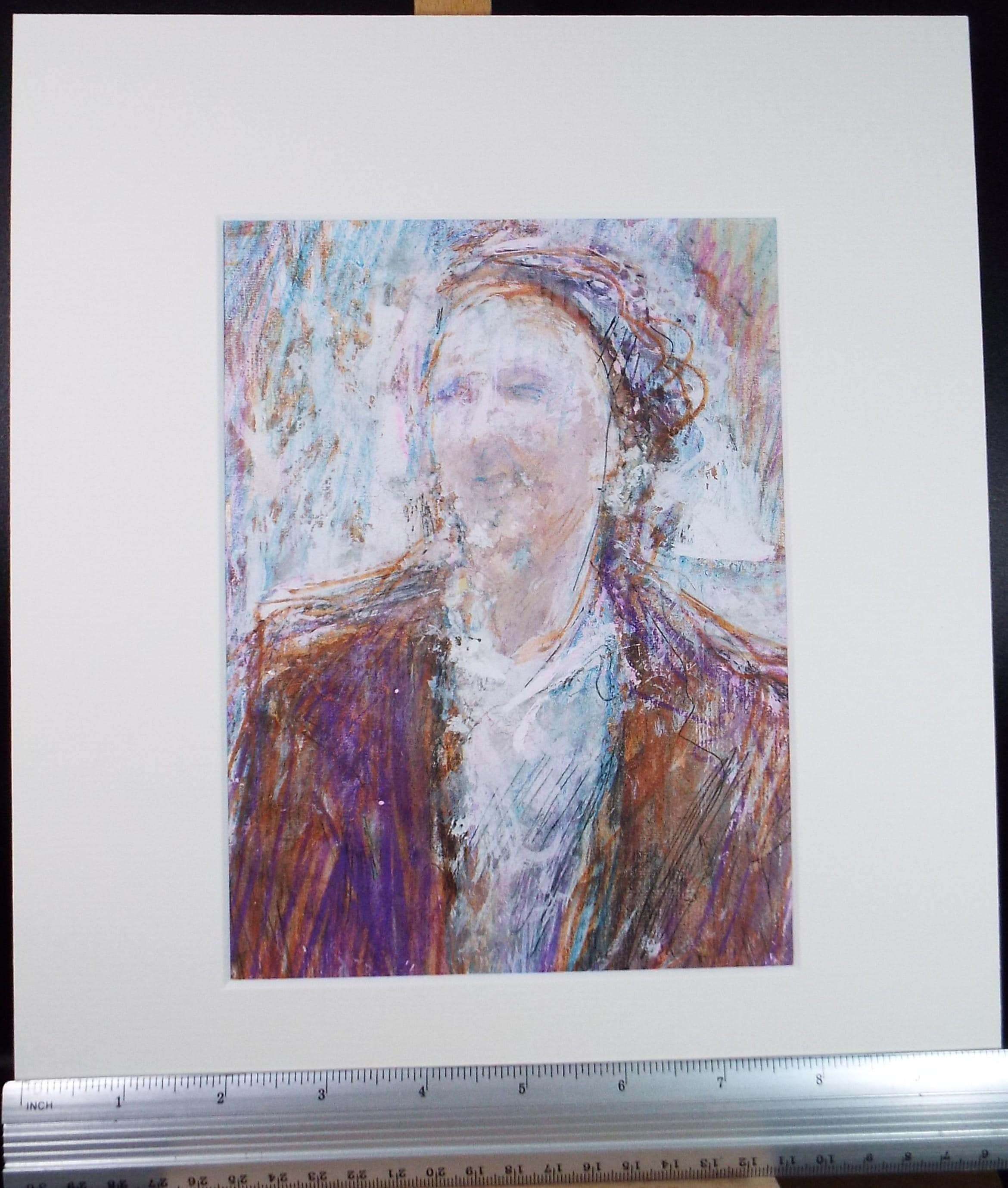 Original mixed media,'Portrait of a woman', circa 1990's, John Gilbey Bowles (1929-2011)
