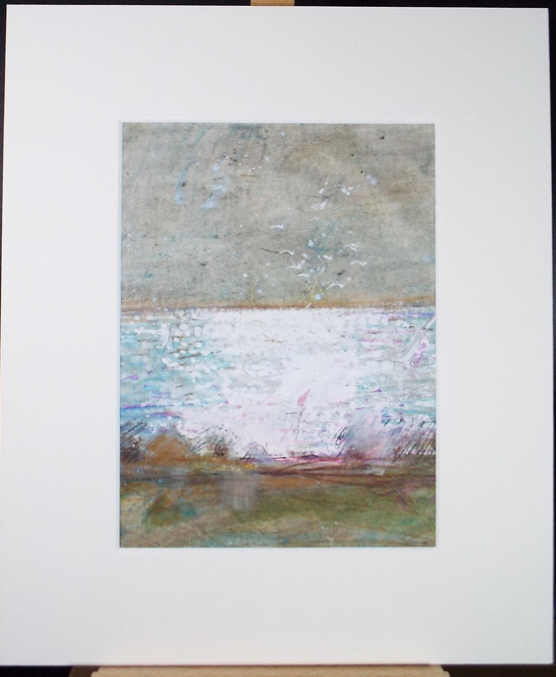 Original mixed media,'Seascape', circa 1990's, John Gilbey Bowles (1929-2011)