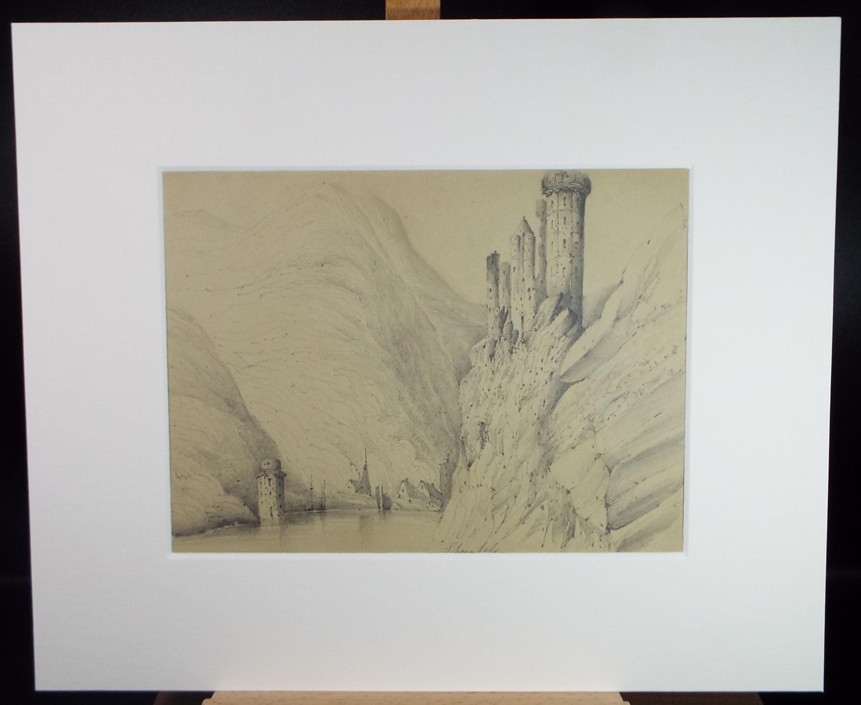 Pencil Drawing,'Scheinfeld', Mid 19th Century, Unknown Artist