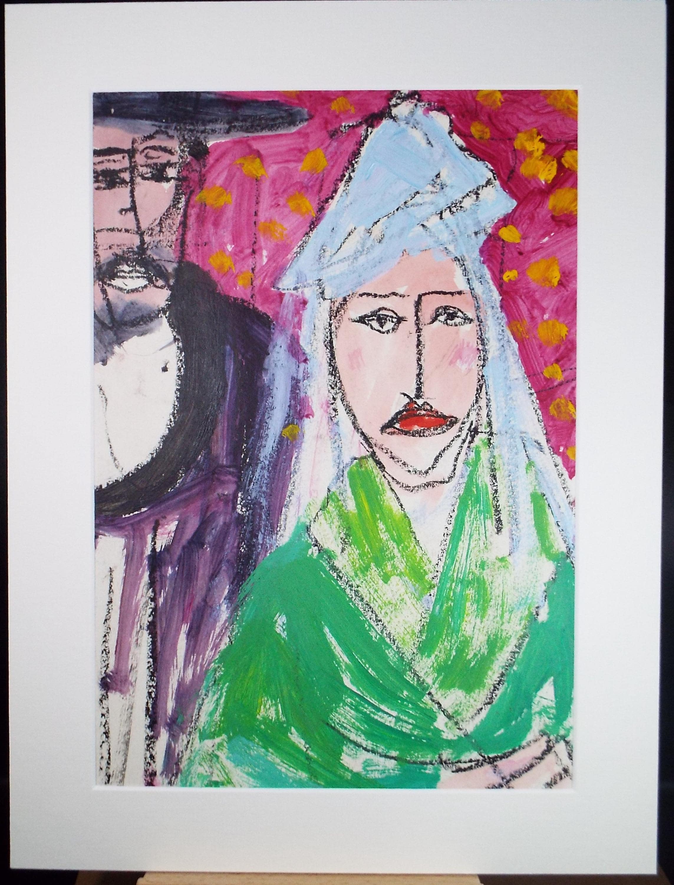 Original Watercolour and Pastel,' Bride & Groom', Circa 1990's, Barbara Karn (b1949)