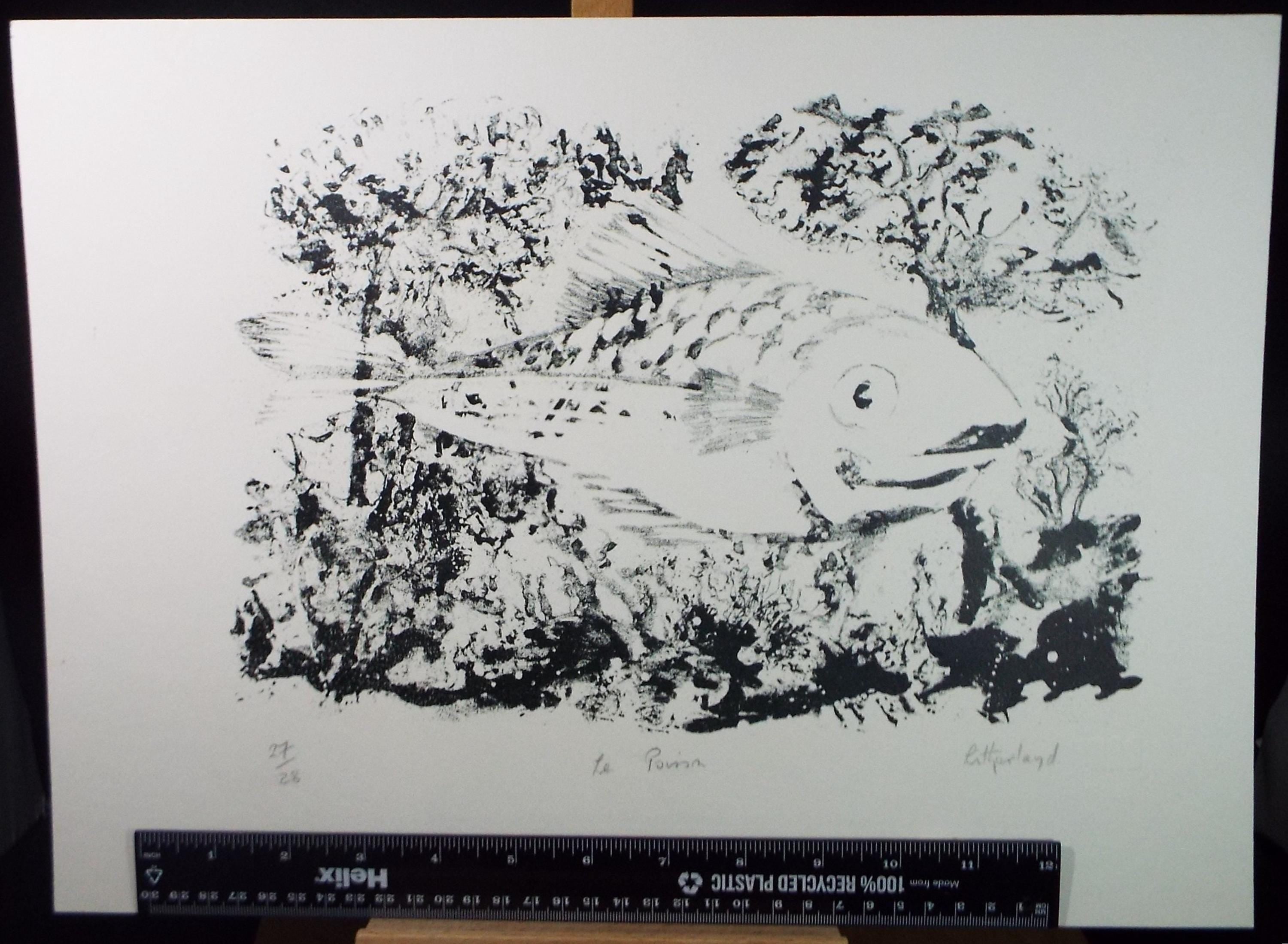 Limited Edition Lithograph, 'Le Poisson', Dorothy Litherland, signed and numbered