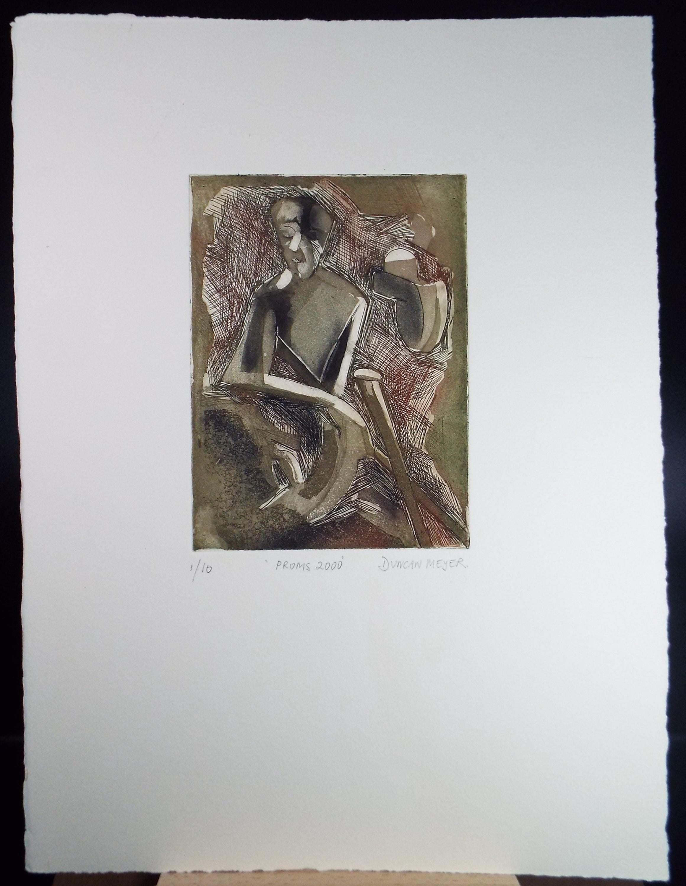 Limited Edition Etching 'PROMS 2000', Elizabeth Duncan Meyer (b1942), signed and numbered