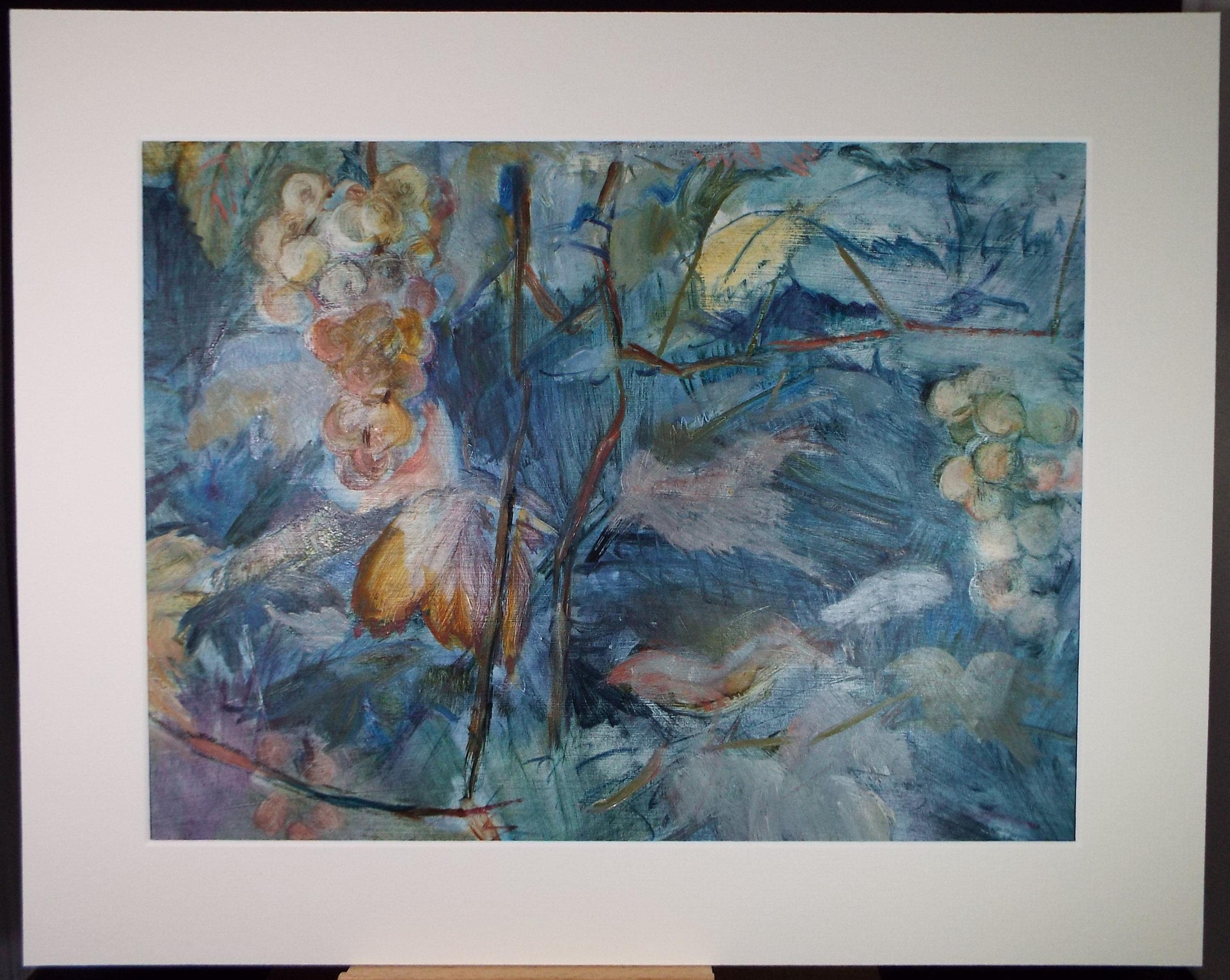 Oil on Canvas paper, 'Study of a Grape Vine', Dated 1969, Mildred Lockyer