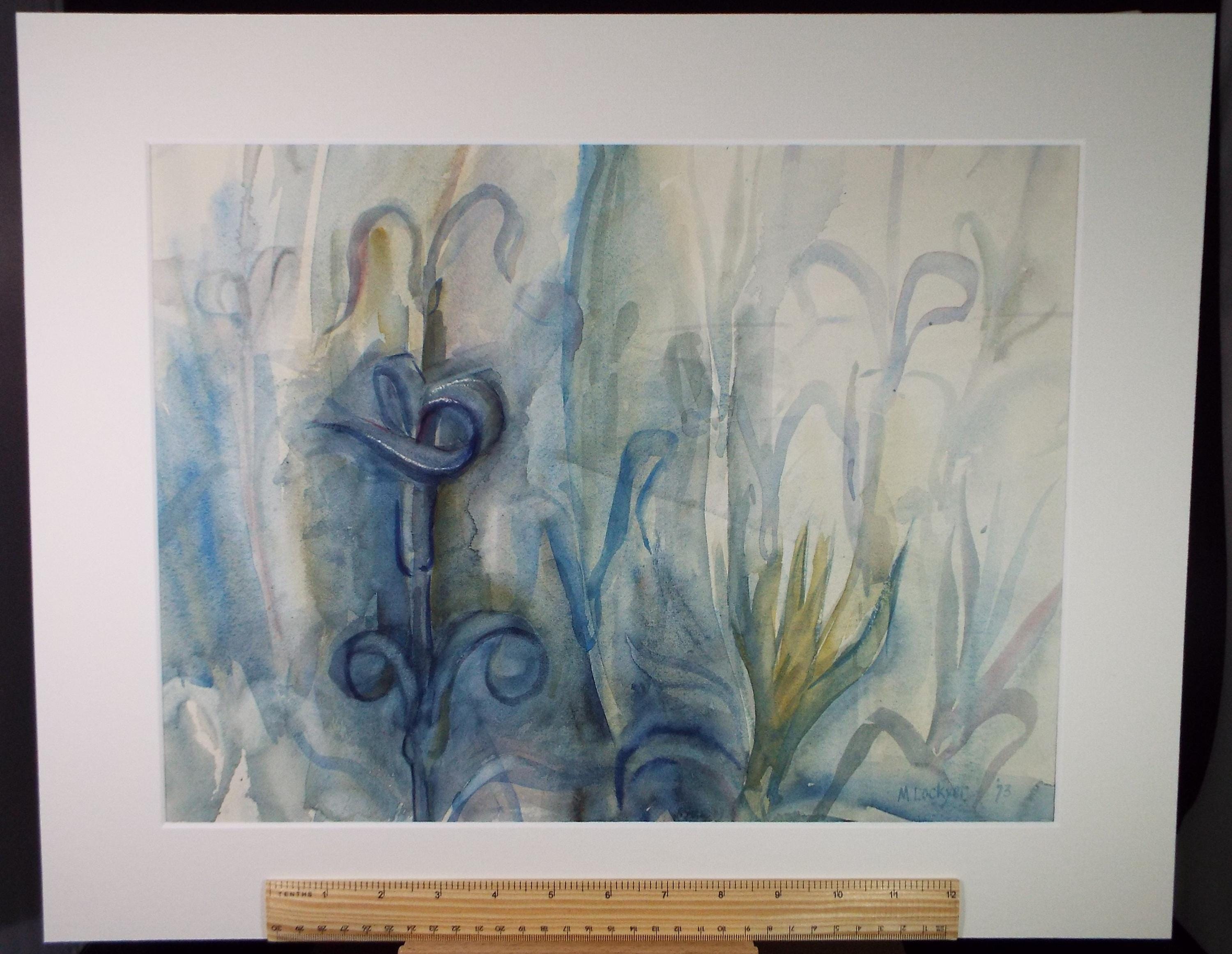 Original Watercolour, 'Still life of flowers', Dated 1973, Mildred Lockyer