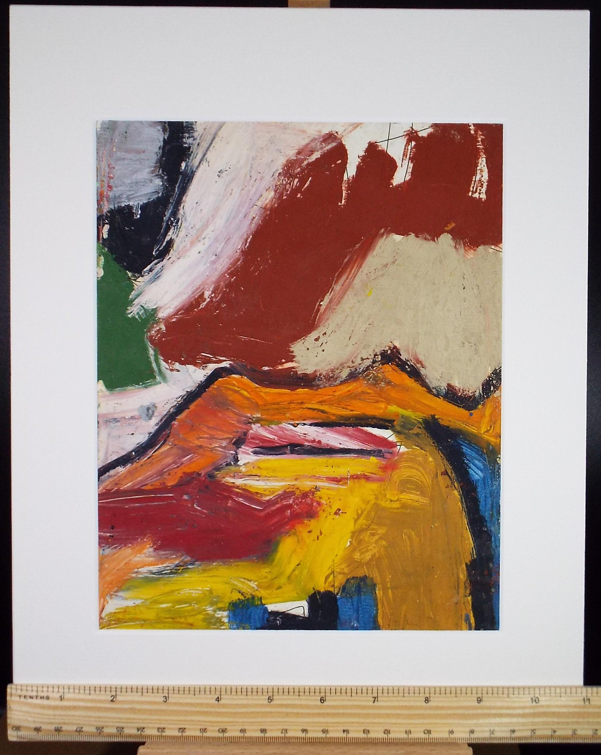Original Watercolour & Gouache, 'Abstract in Colours',Circa 2000, Judy Lusted