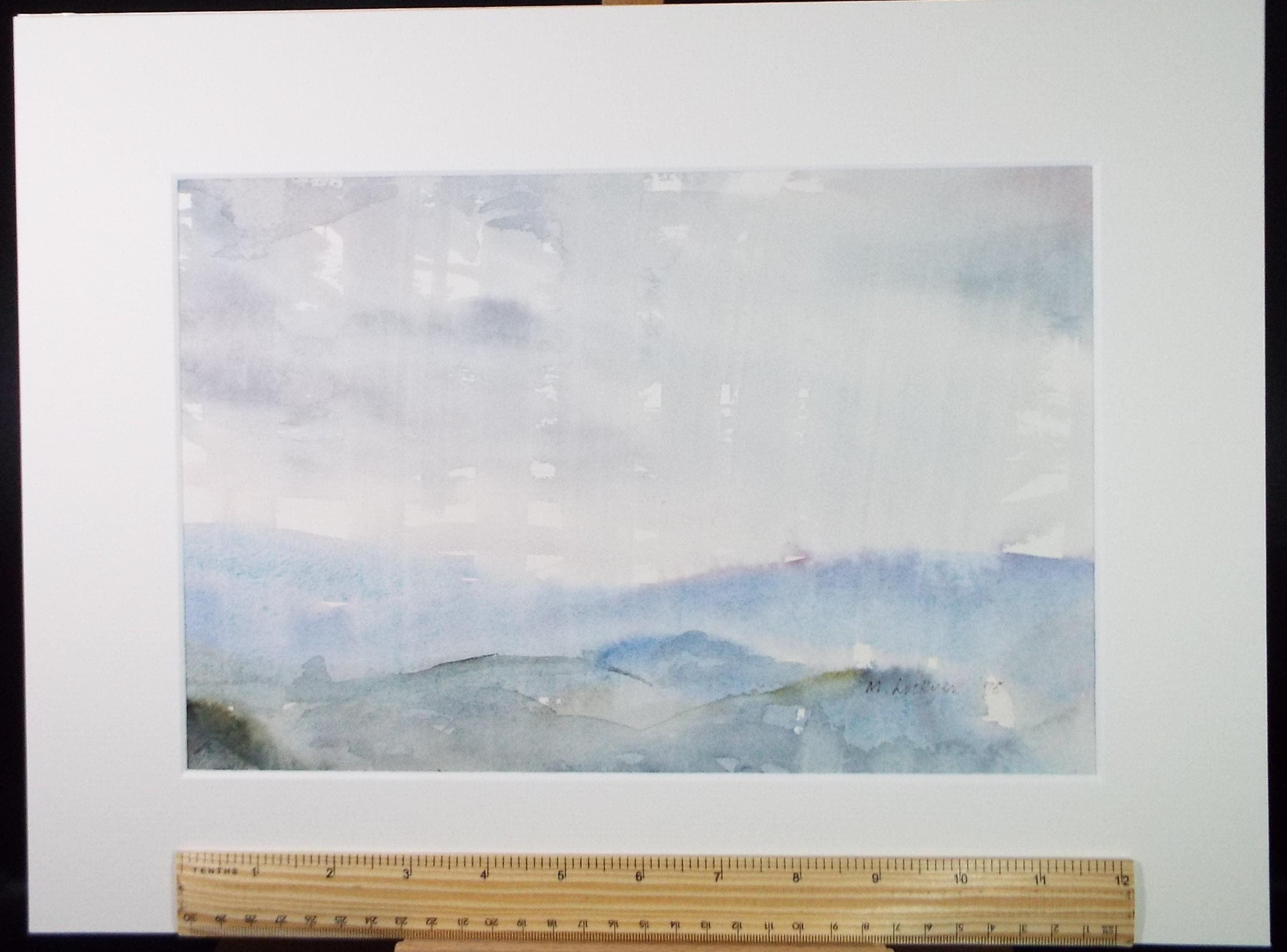 Original Watercolour on Paper, 'Rainy afternoon', Dated 1975, Mildred Lockyer