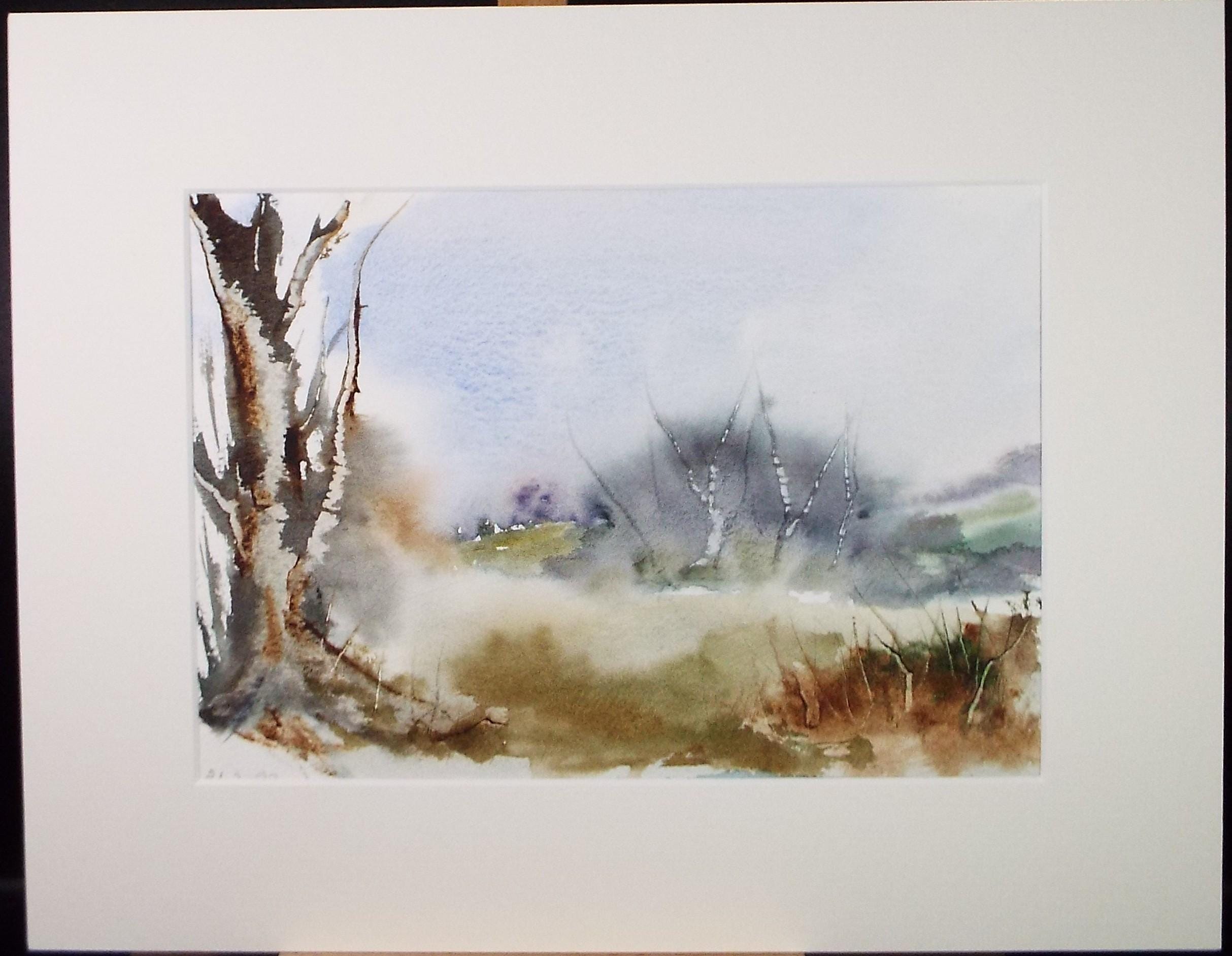 Original Watercolour, 'Woodland Study', Peter Grimer, Dated 1992