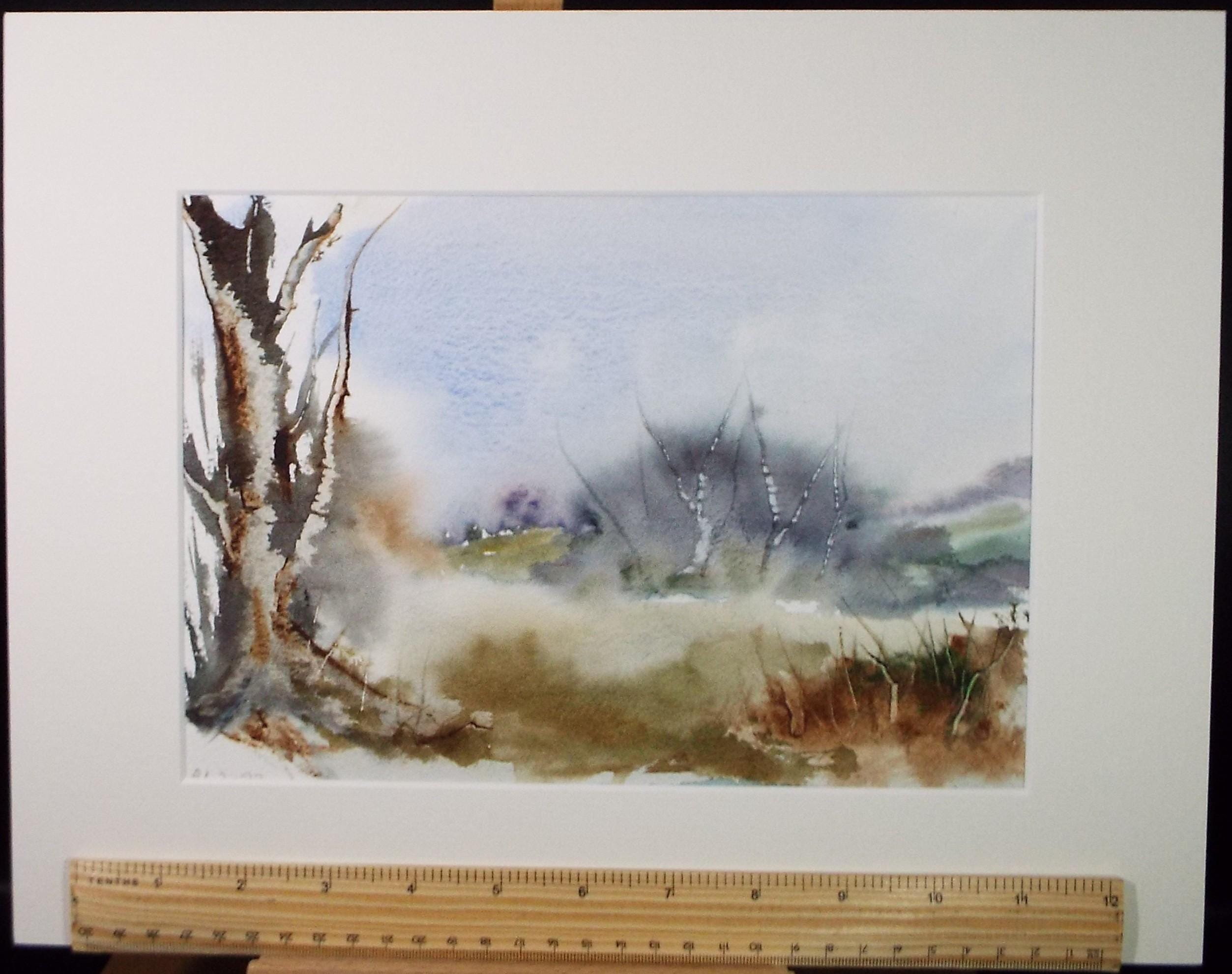 Original Watercolour, 'Woodland Study', Peter Grimer, Dated 1992