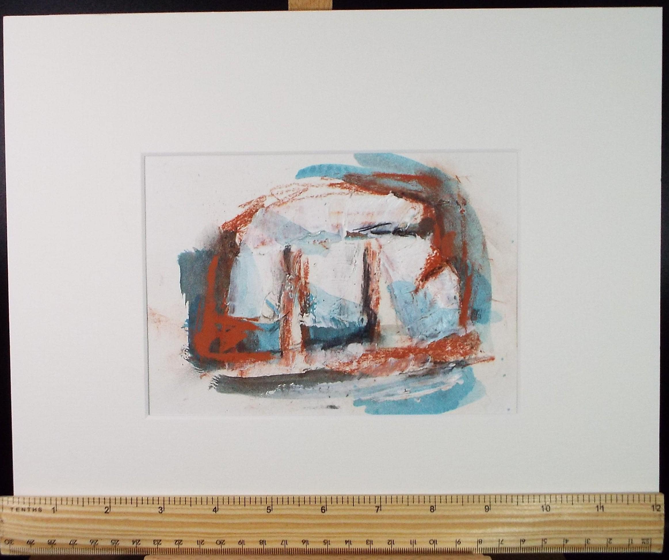 Original Watercolour & acrylic, 'Coastal Abstract', Graham Benton RBSA (1934-2022), Circa 1990's