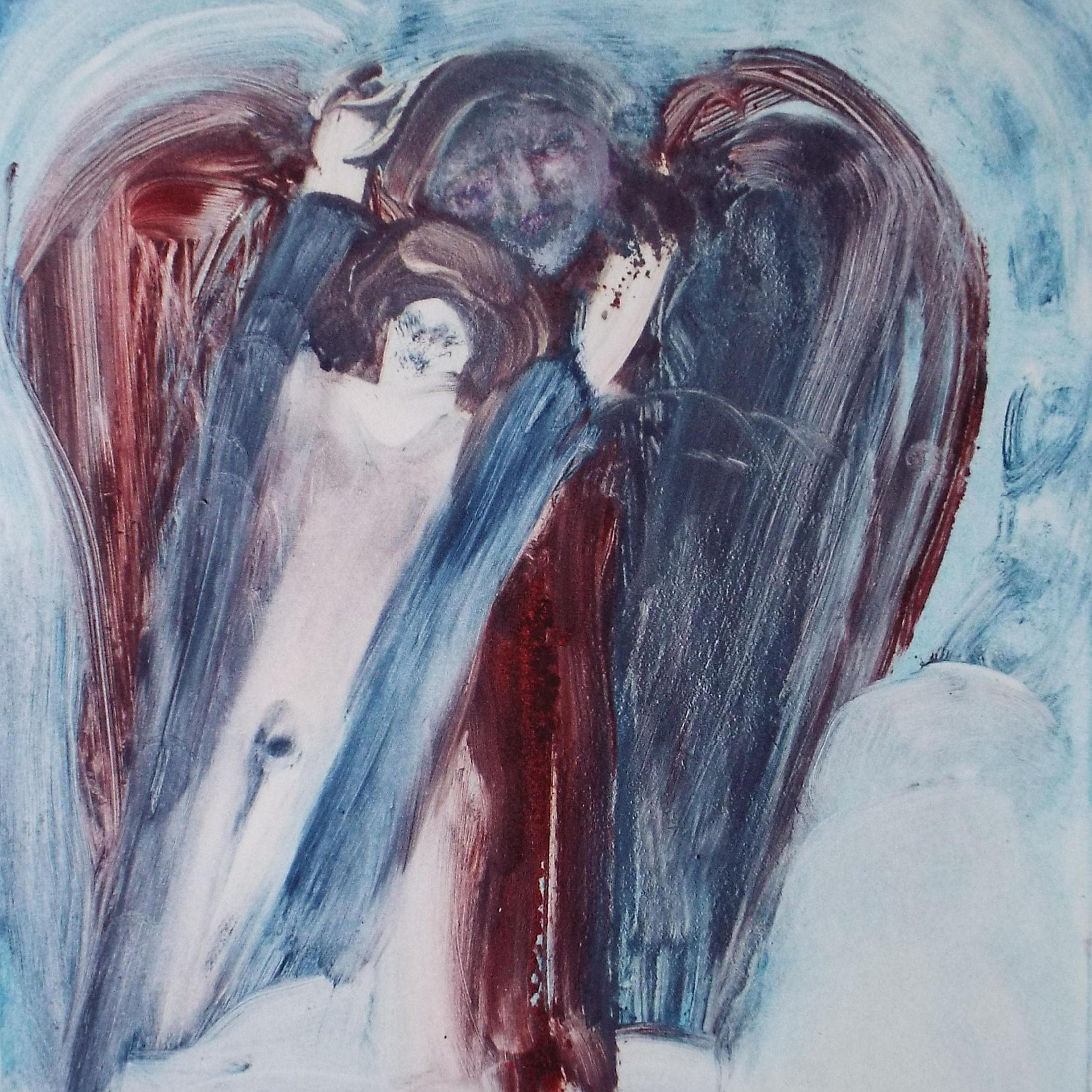 Monotype etching 'Coming Home', Diz Harford, Dated 1992
