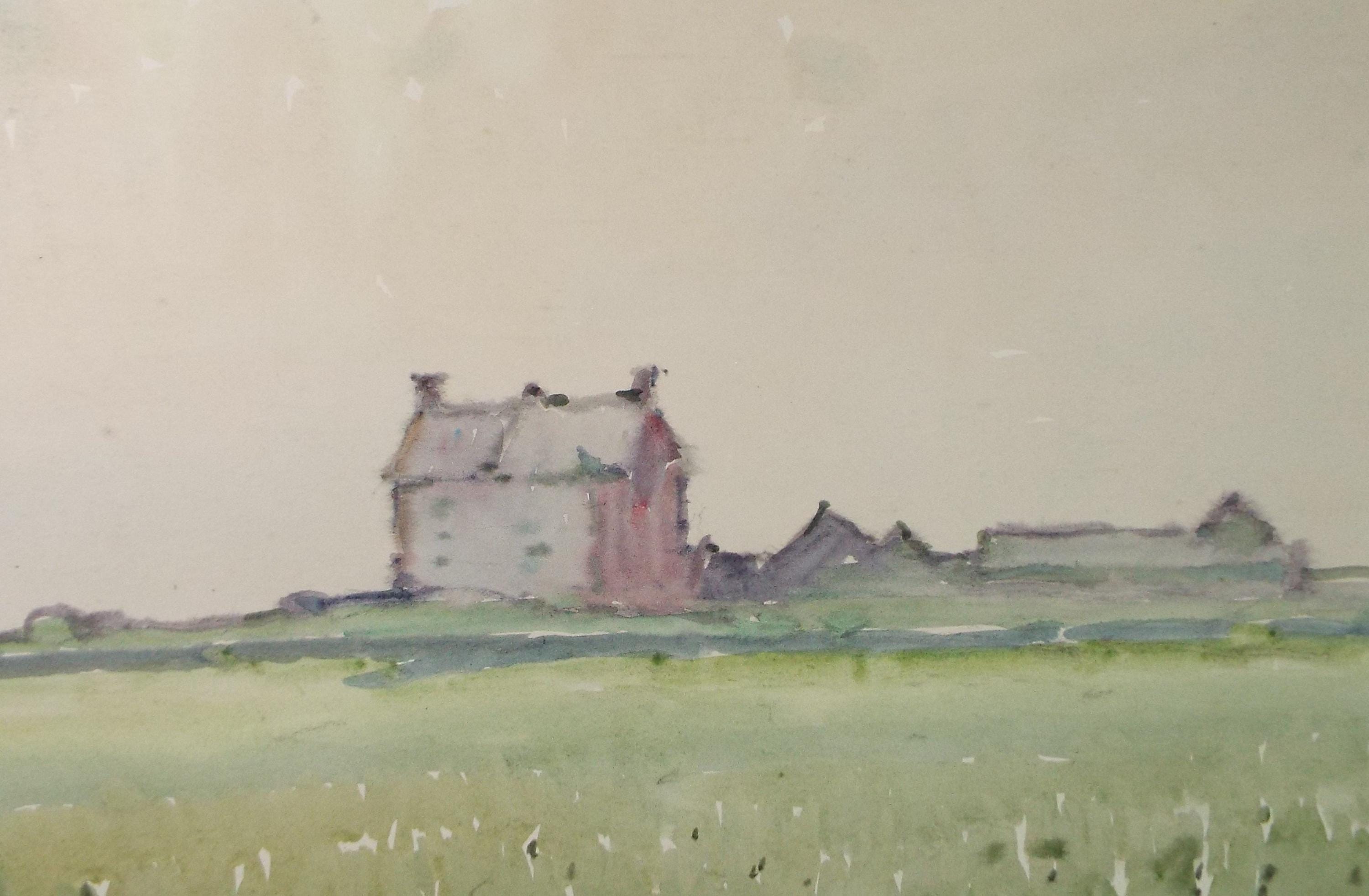 Original Watercolour, 'Cornish Landscape View', Circa 1950's , George Manning-Sanders (1881-1953)