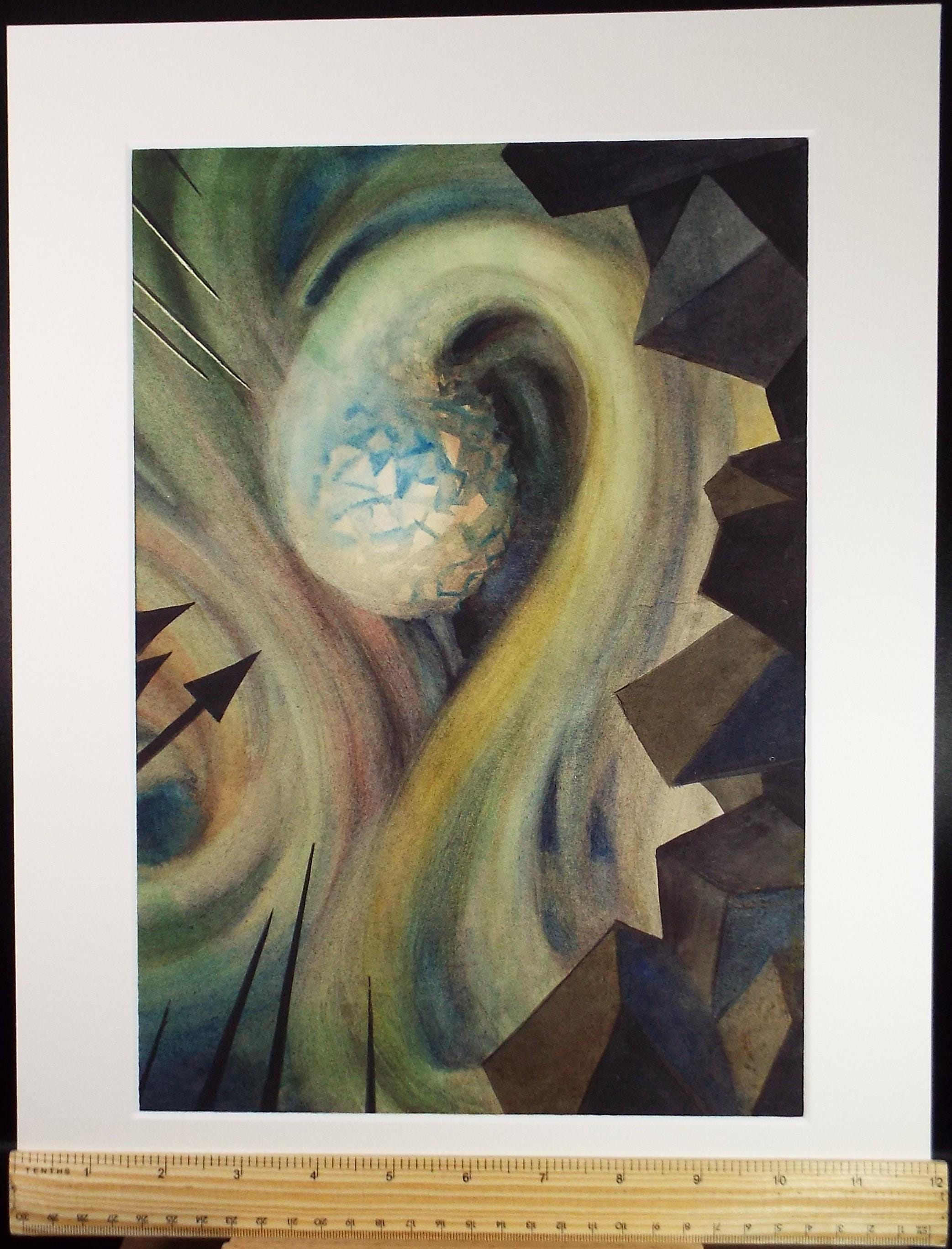 Original Watercolour, 'Abstract', Richard A Siddall, Circa 1950's