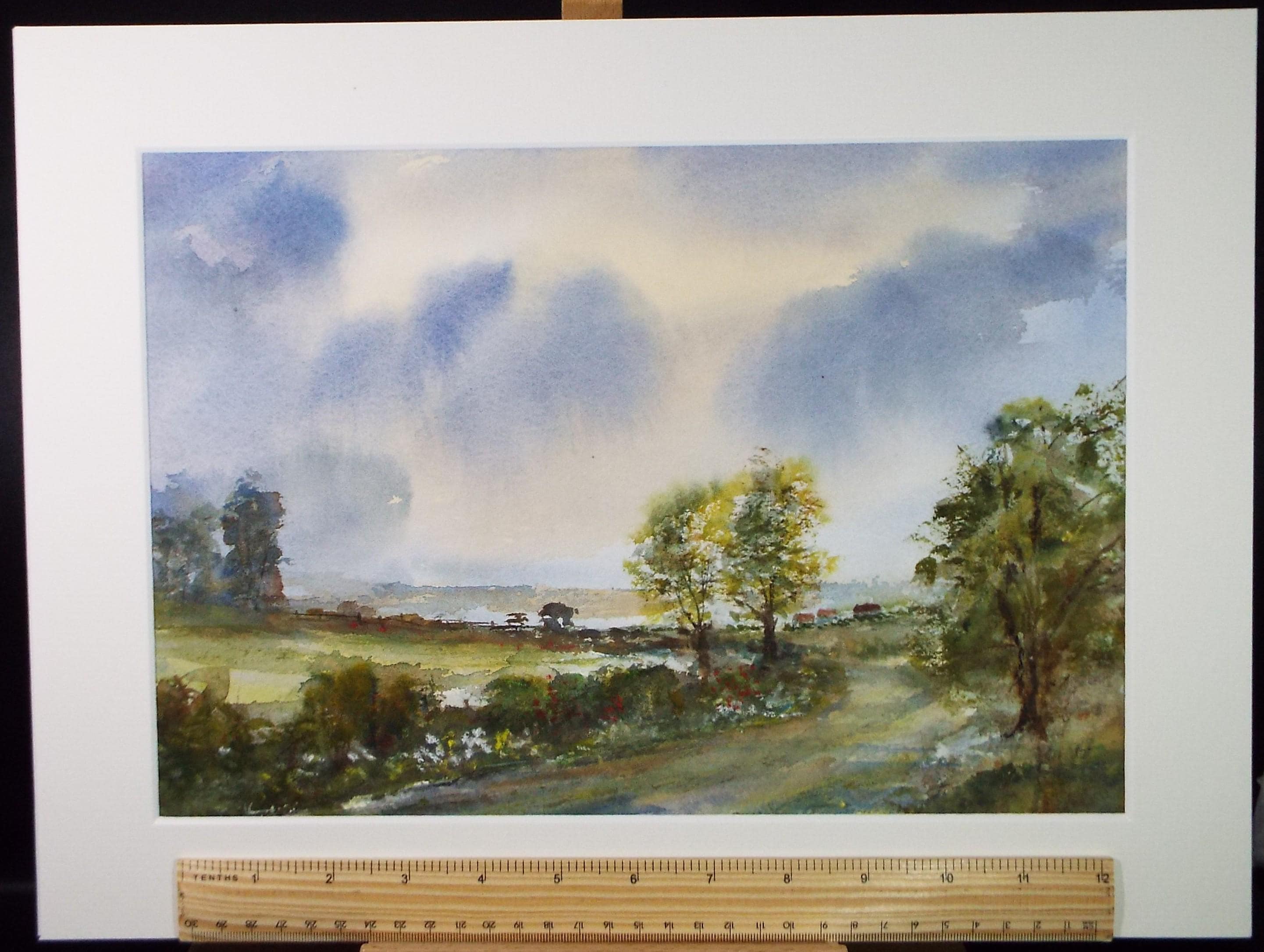Original Watercolour, 'A Country Lane', Peter Grimer, Dated 2005