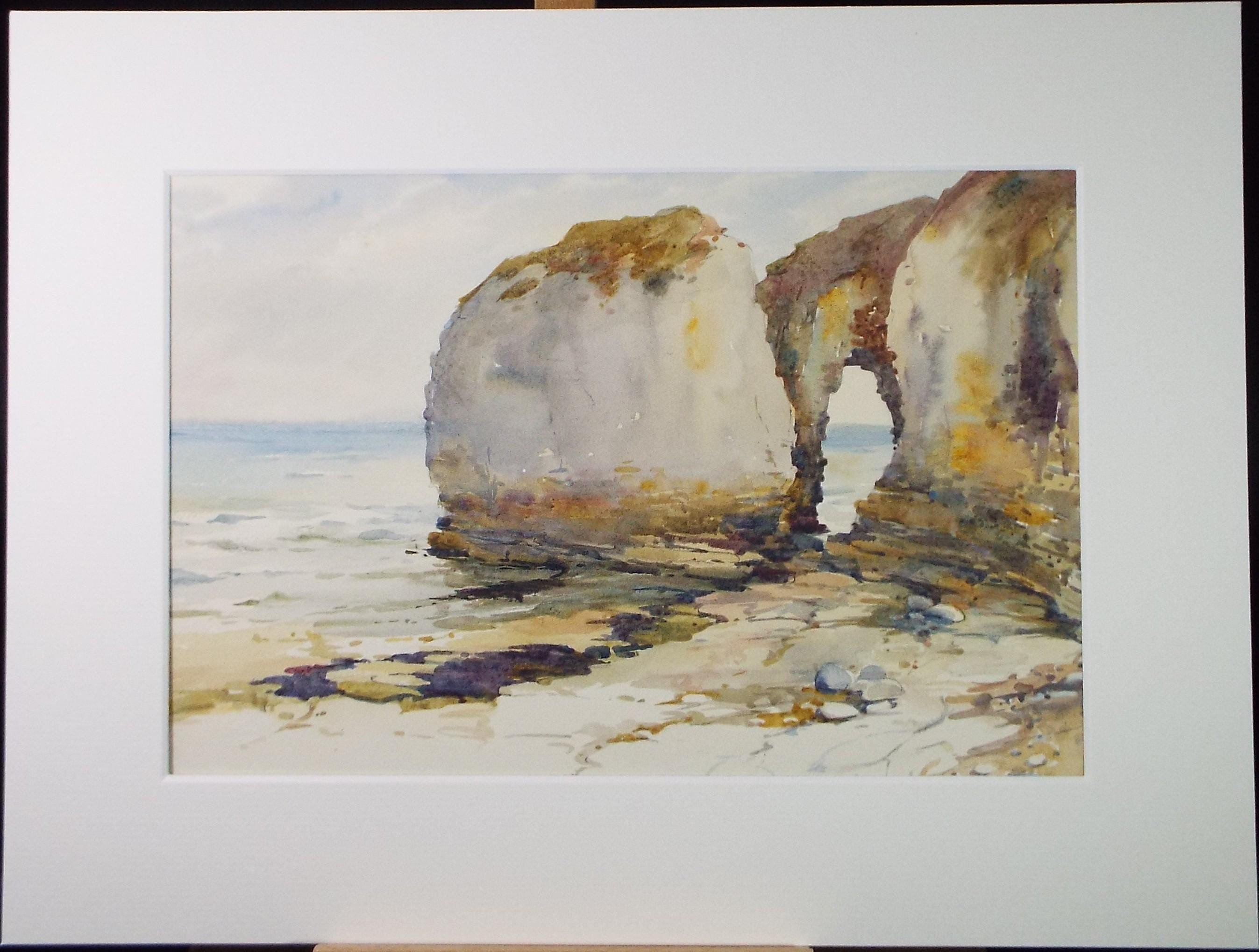 Original Watercolour, 'Sea Arch', Charles Edward Wanless (c1875-1938), circa 1920's