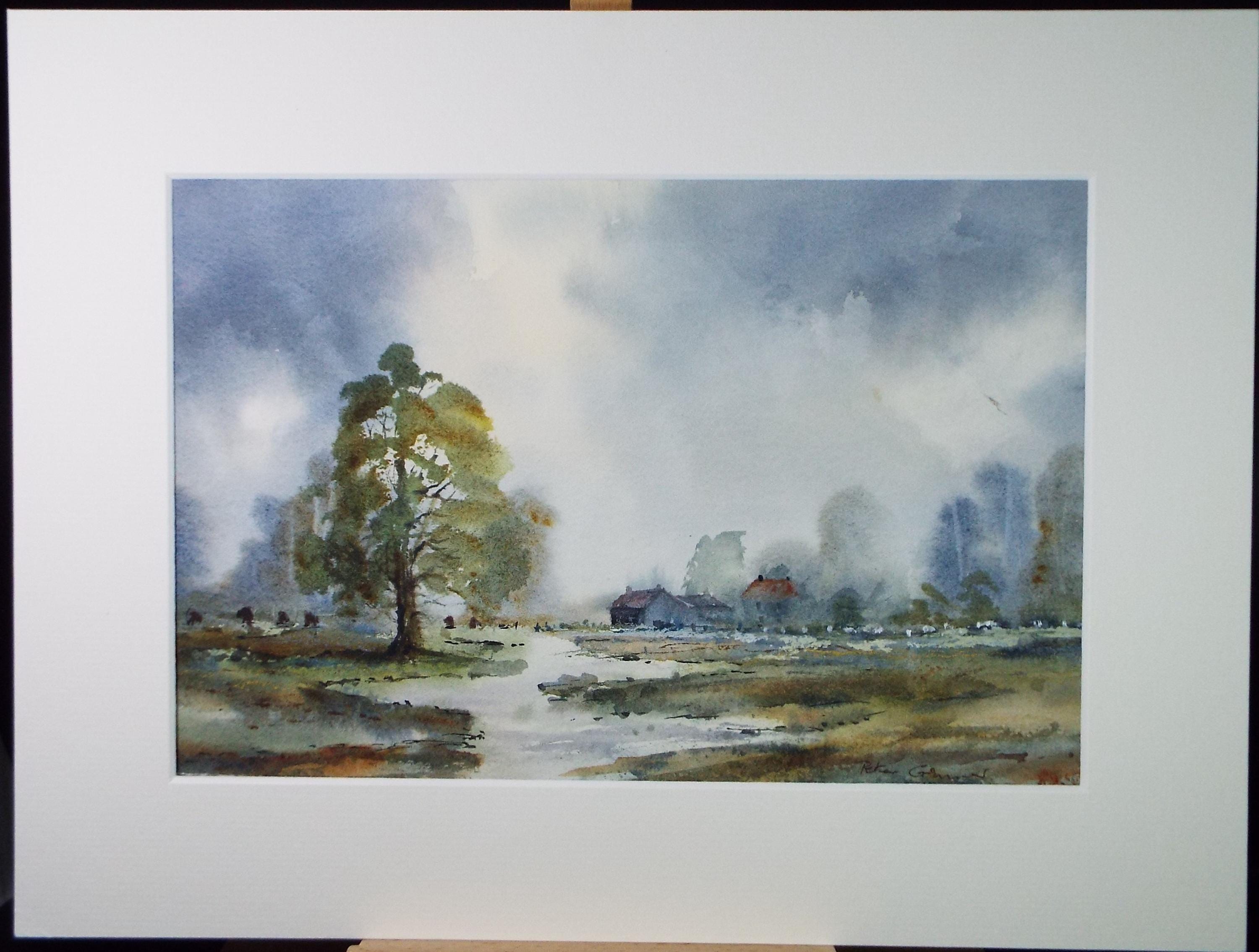 Original Watercolour, Farm Buildings', Peter Grimer, Dated 2000