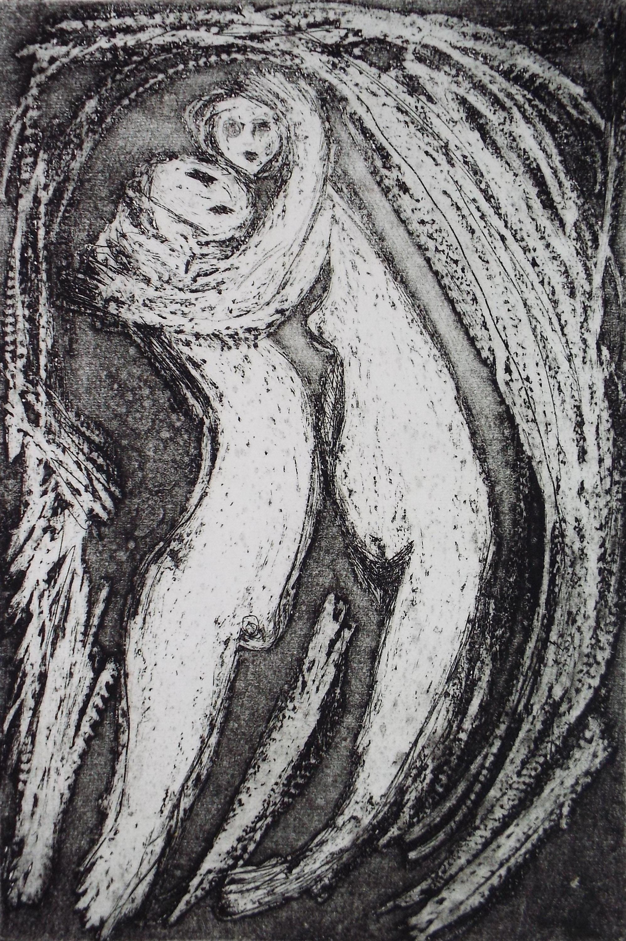 Limited Edition Etching 'Milkwood', Diz Harford, signed and numbered