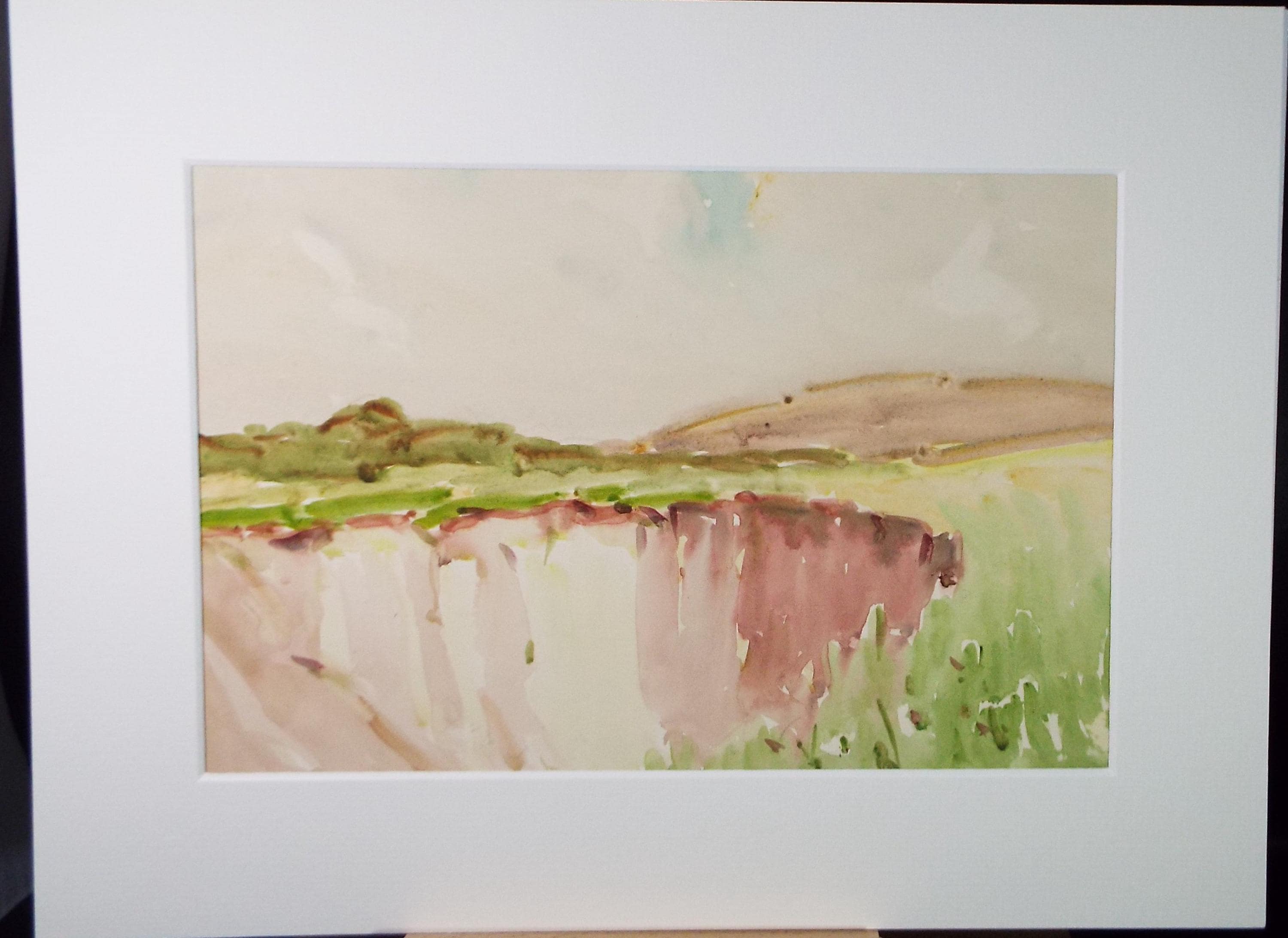 Original Watercolour, 'Cornish Landscape View', Circa 1950's , George Manning-Sanders (1881-1953)