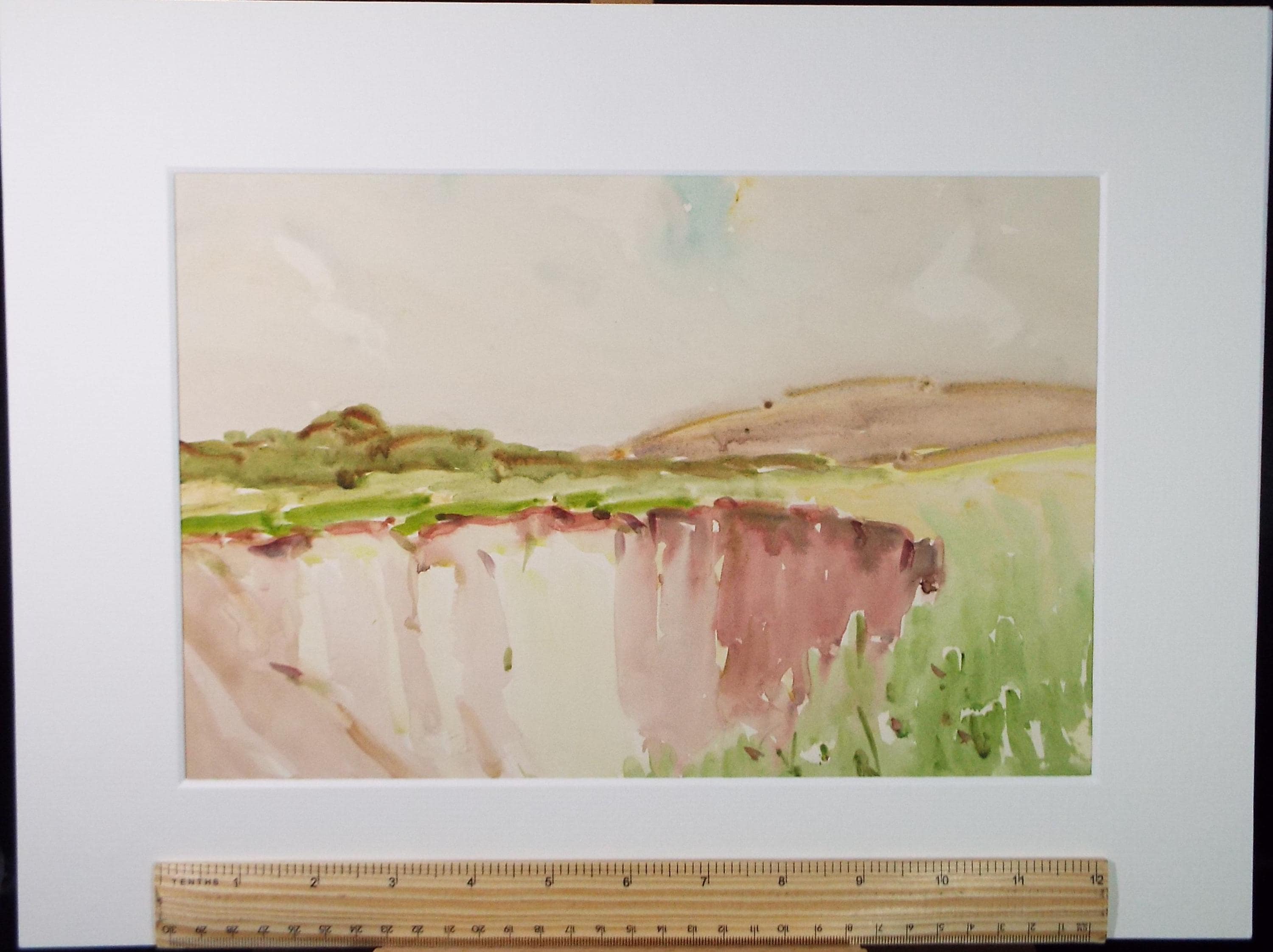 Original Watercolour, 'Cornish Landscape View', Circa 1950's , George Manning-Sanders (1881-1953)