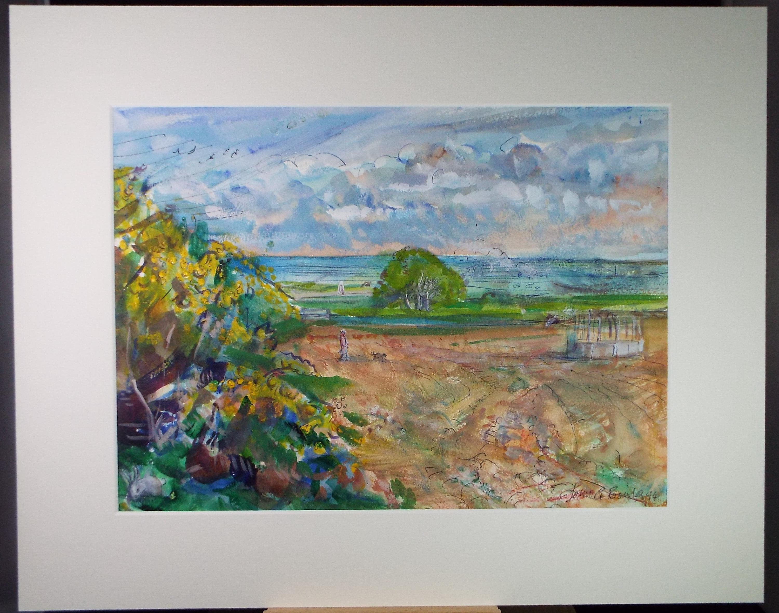 Original Watercolour & Gouache, 'Early Spring- Barnstable', John Gilbey Bowles (1929-2011), Dated 1994