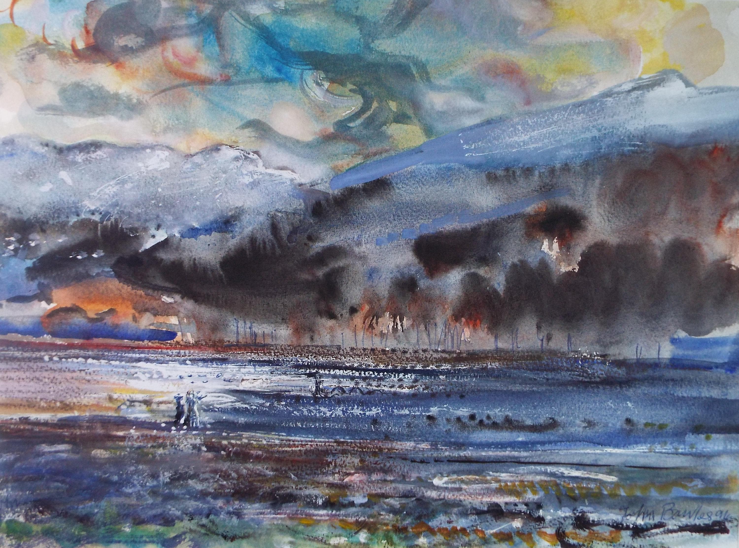 Original Watercolour & Gouache, 'Loch Ness', John Gilbey Bowles (1929-2011), Dated 1995
