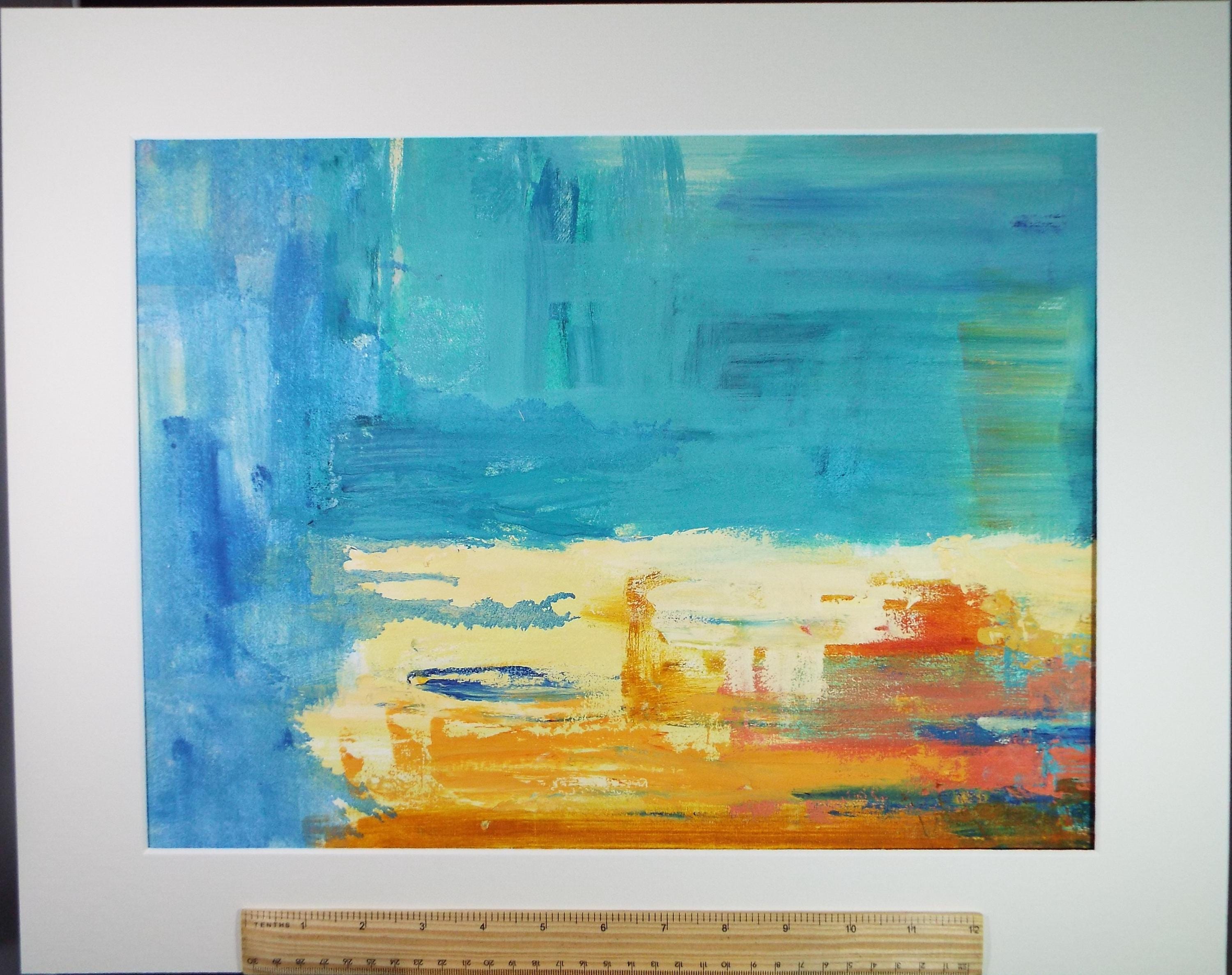 Original Oil & Acrylic on Canvas, 'Multicolour Abstract', Late 20th Century, Marie Edith Banks (British, b. 1943)