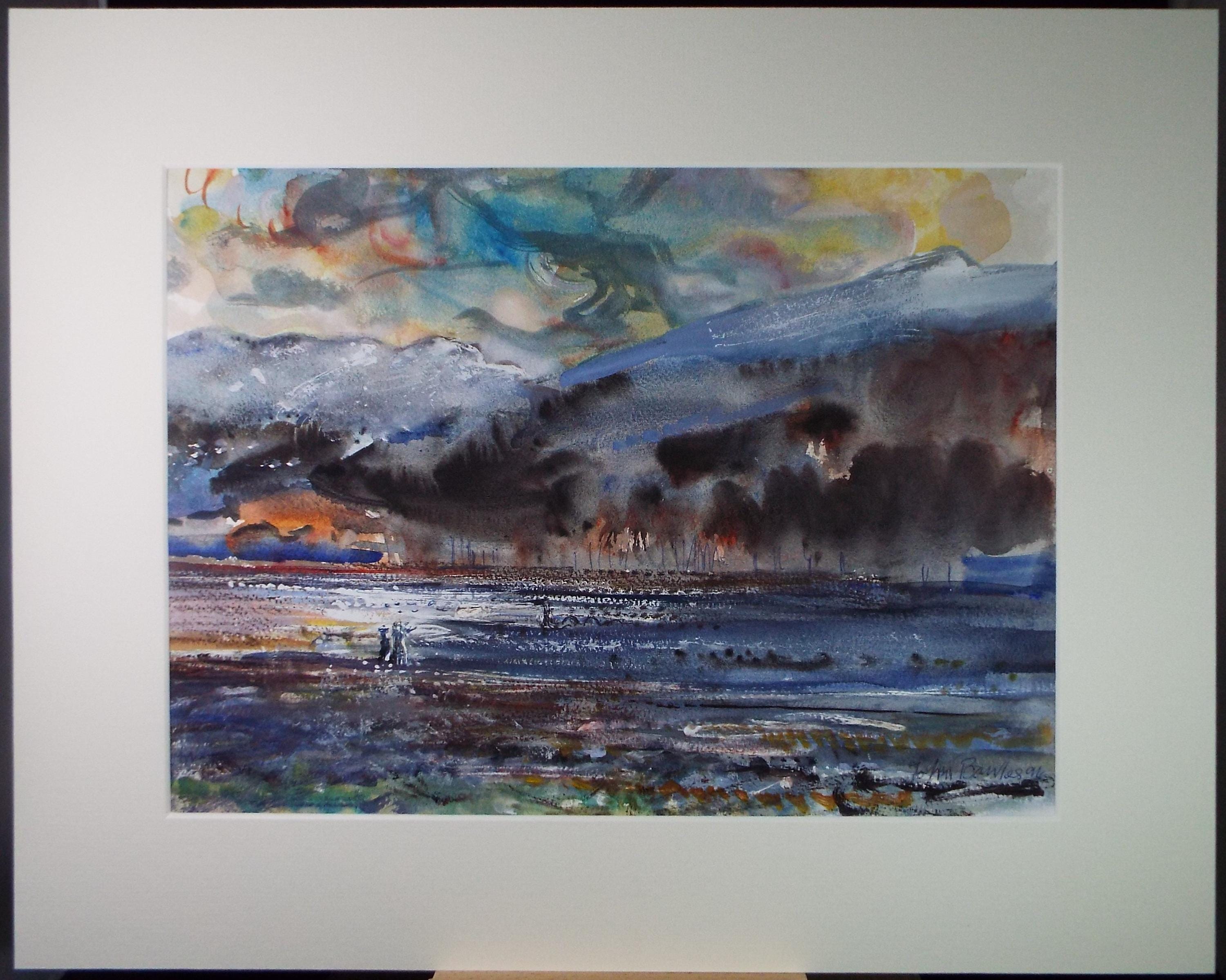Original Watercolour & Gouache, 'Loch Ness', John Gilbey Bowles (1929-2011), Dated 1995