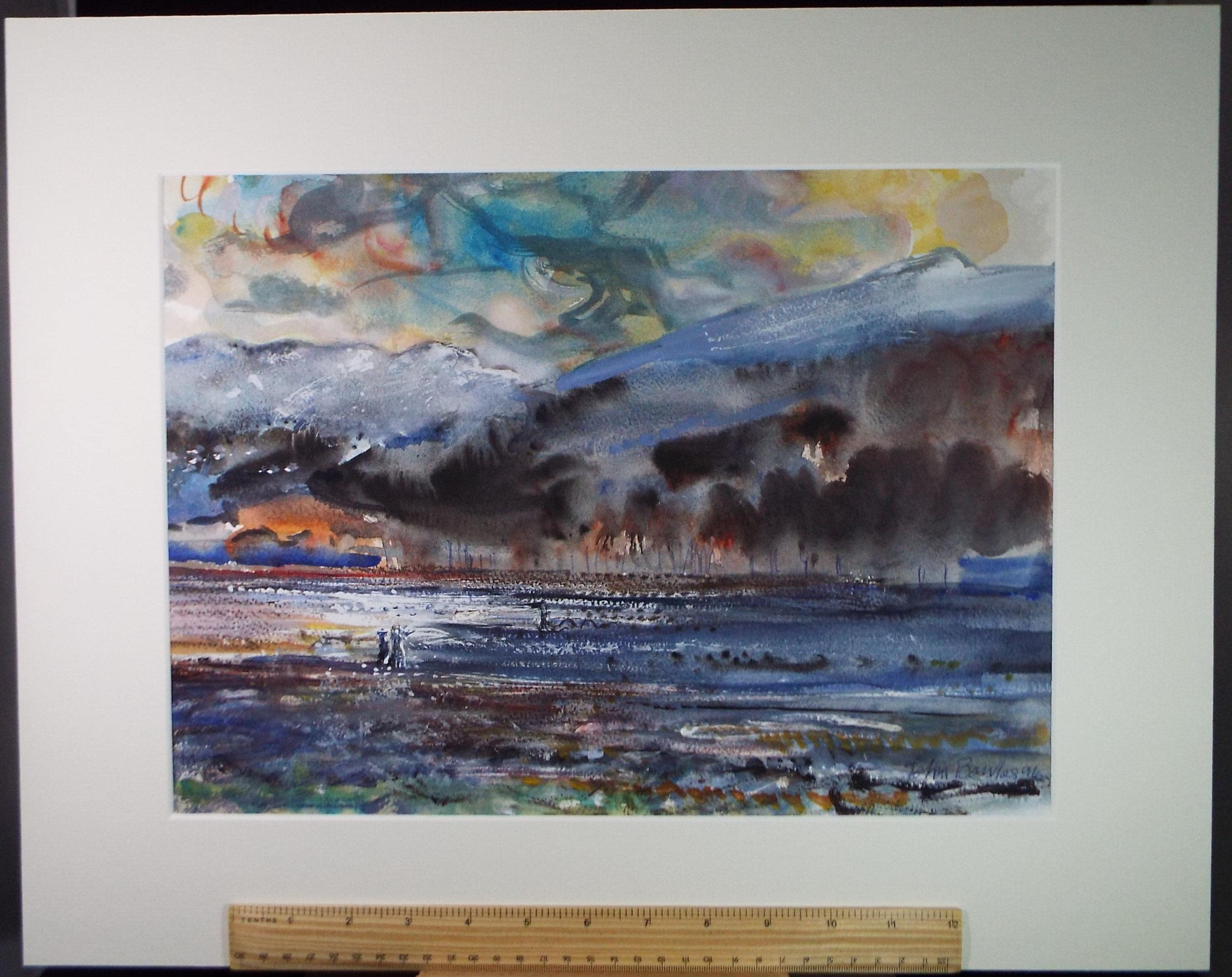 Original Watercolour & Gouache, 'Loch Ness', John Gilbey Bowles (1929-2011), Dated 1995